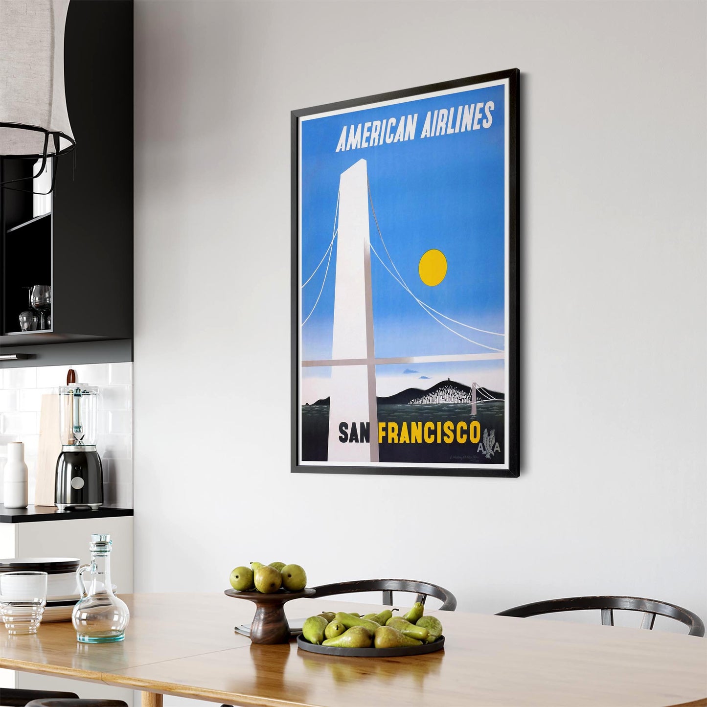American Airlines - San Francisco Vintage Wall Art - The Affordable Art Company