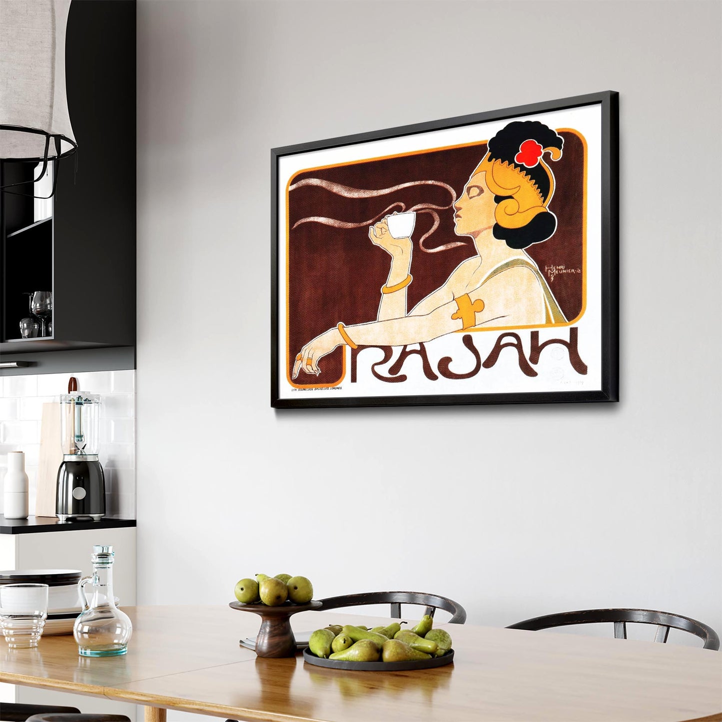 Rajah Coffee Vintage Advert Cafe Kitchen Wall Art - The Affordable Art Company