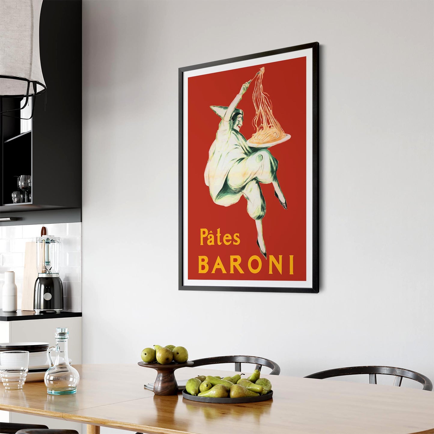 Pates Baroni Pasta Vintage Food Advert Wall Art - The Affordable Art Company