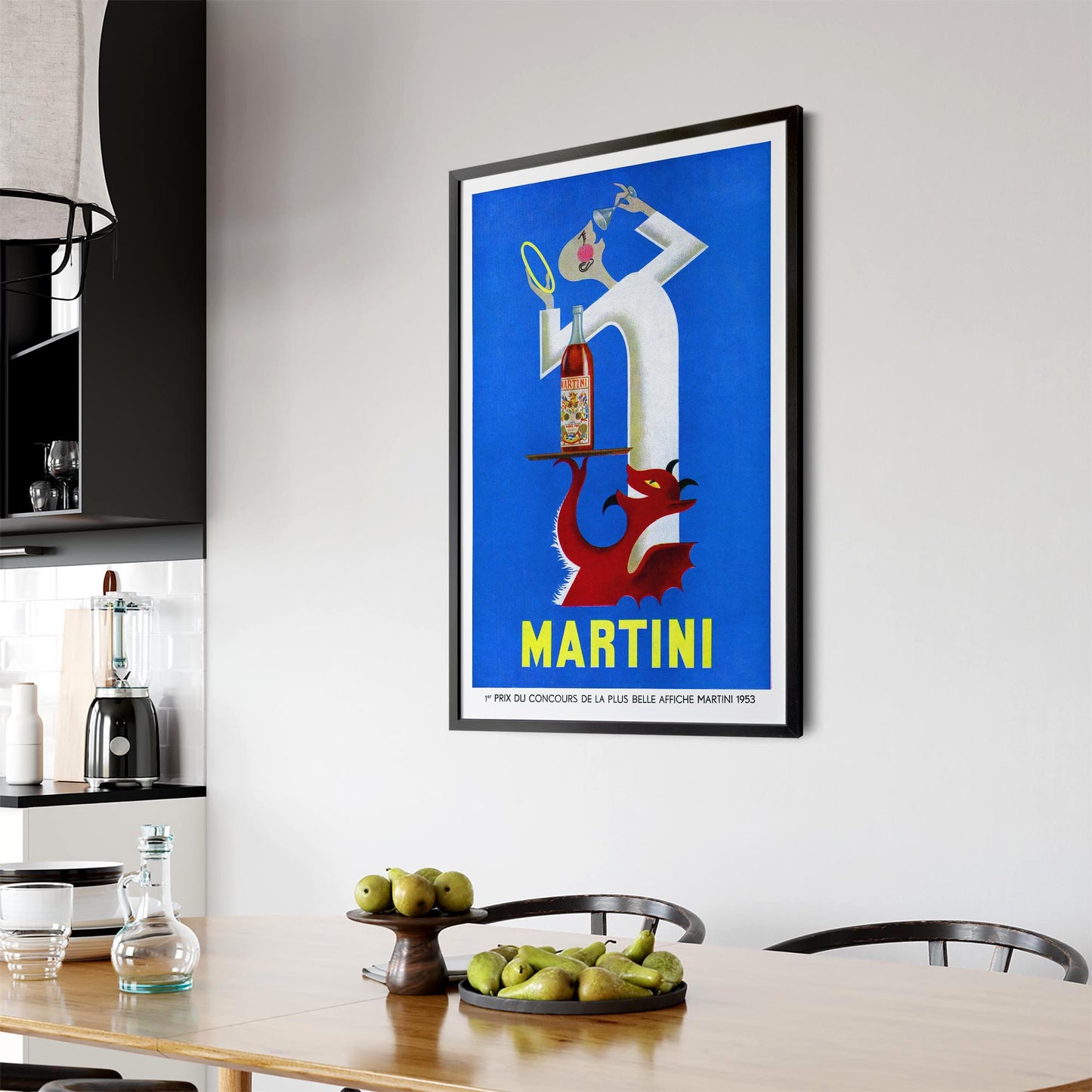 Martini "Red Devil & Angel" Vintage Drinks Advert Wall Art - The Affordable Art Company