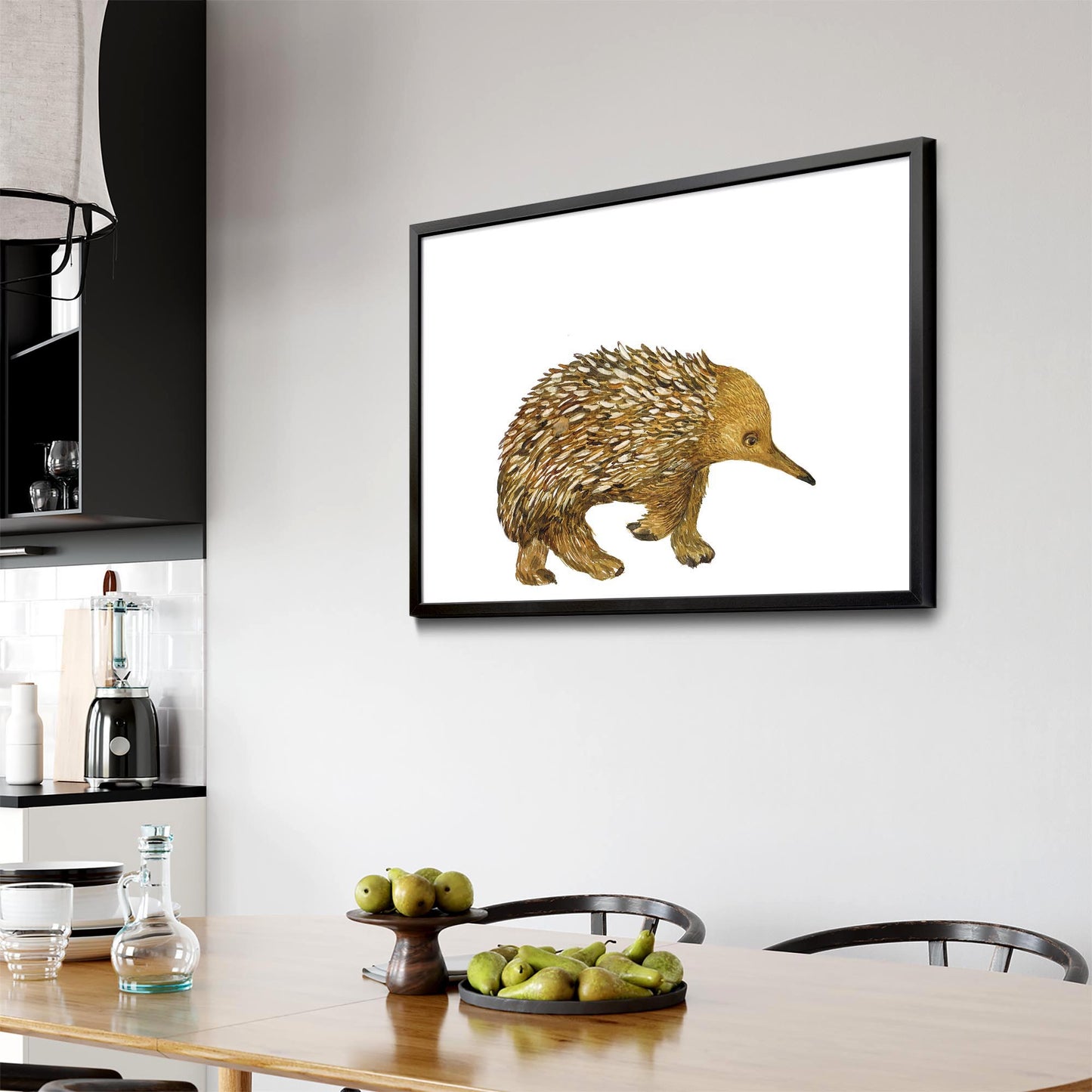 Australian Echidna Painting Animal Nursery Wall Art - The Affordable Art Company