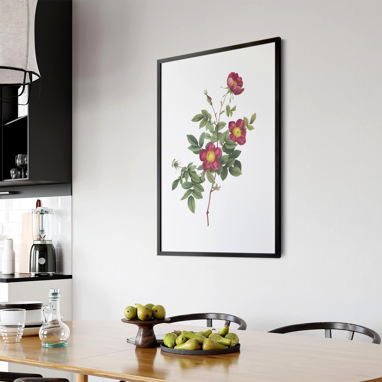 Flower Botanical Painting Kitchen Hallway Wall Art #7 - The Affordable Art Company