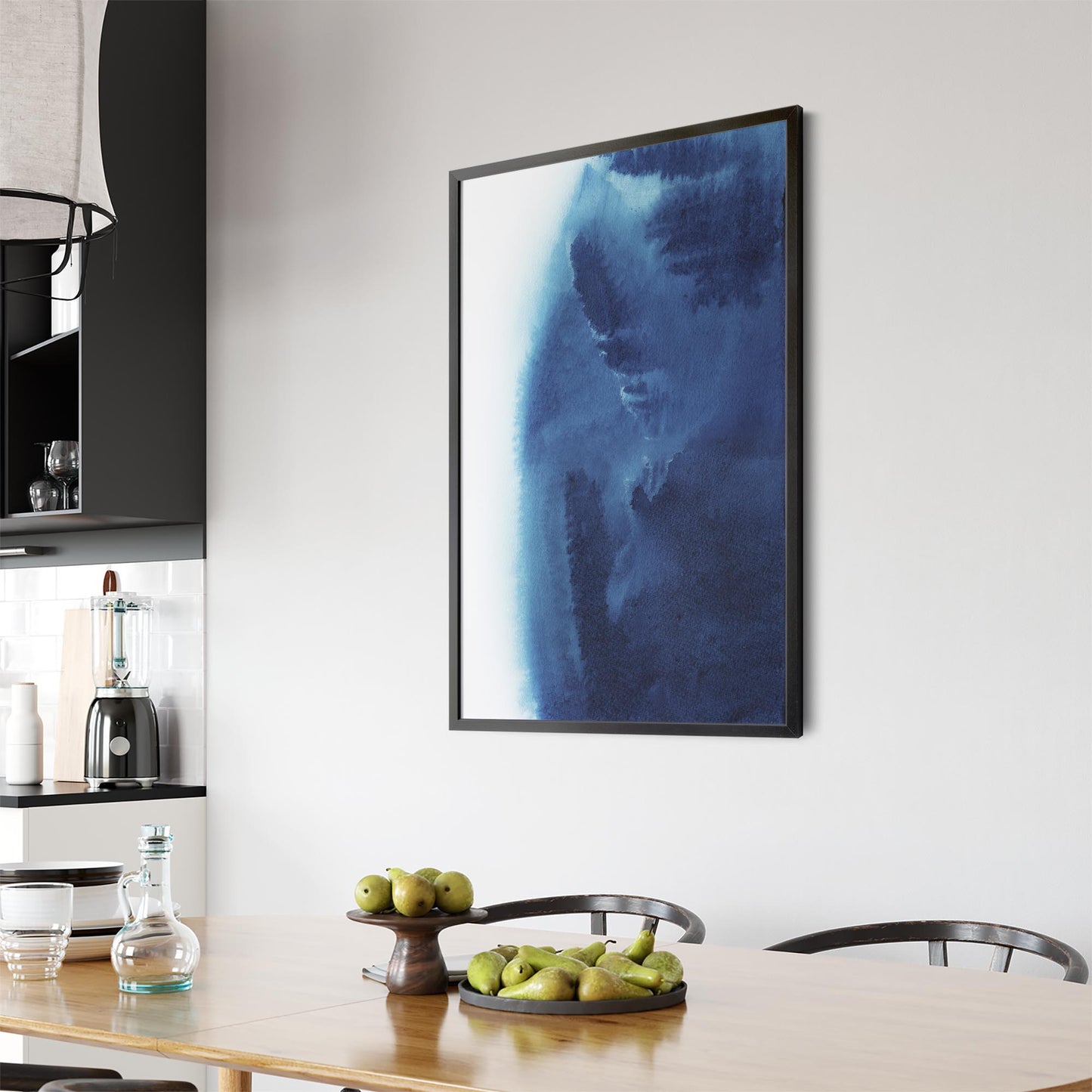 Minimal Blue Painting Abstract Modern Wall Art #10 - The Affordable Art Company
