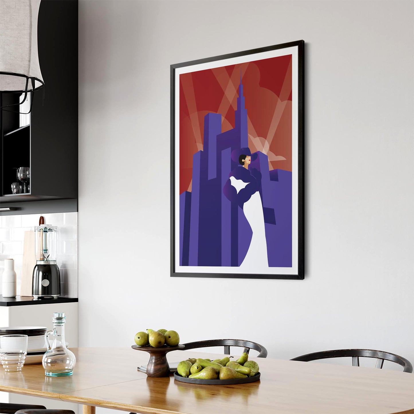 Art Deco New York Fashion Retro Vintage Wall Art #2 - The Affordable Art Company