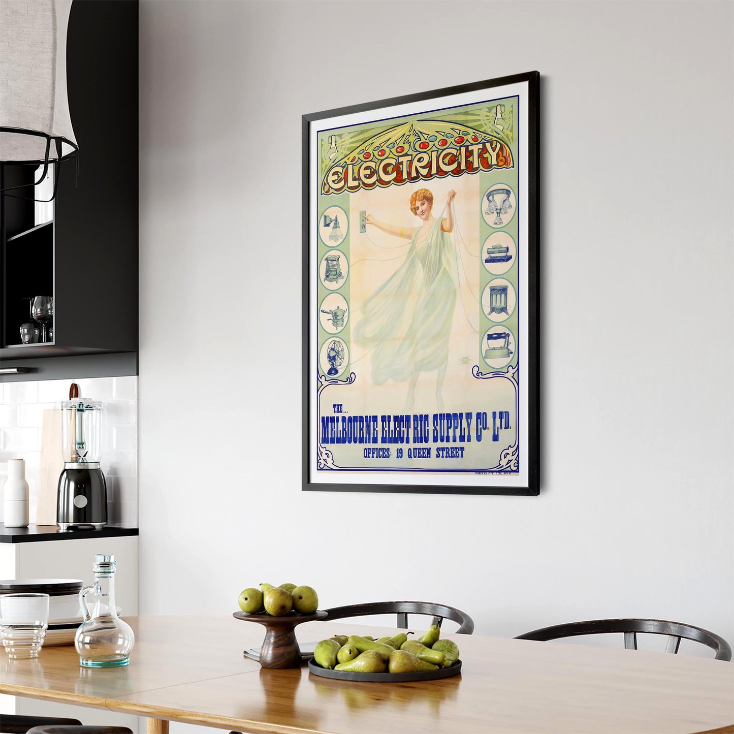 Melbourne Electric Supply Company Vintage Wall Art - The Affordable Art Company