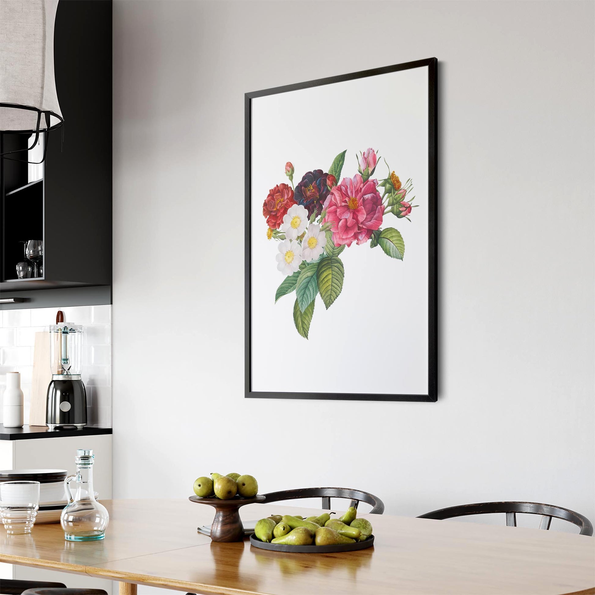 Botanical Flower Painting Floral Kitchen Wall Art #2 - The Affordable Art Company