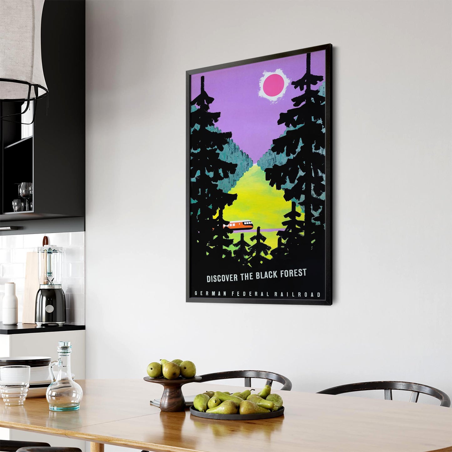 The Black Forest Germany Vintage Travel Advert Wall Art - The Affordable Art Company