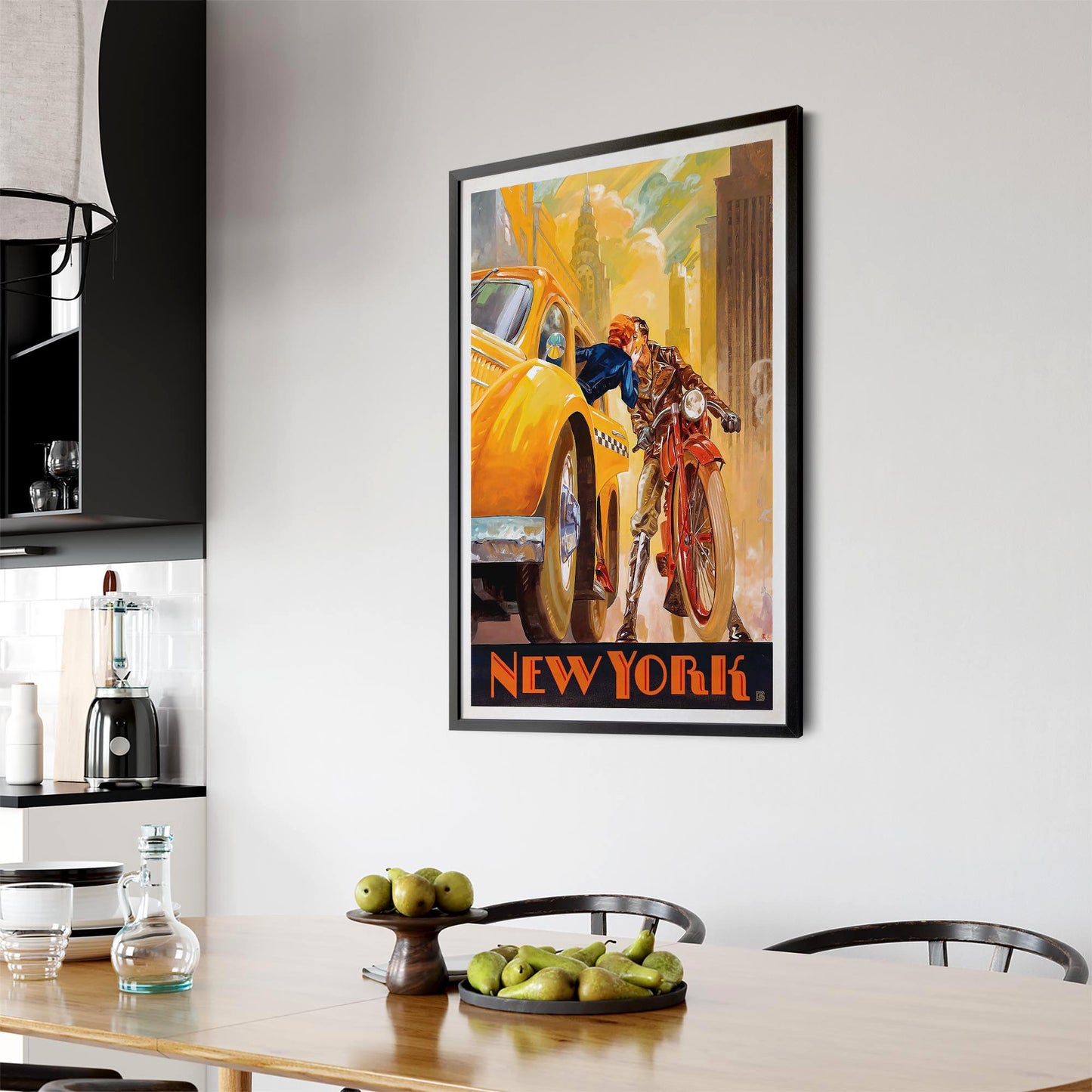 Romantic Goodbye, New York USA Vintage Wall Art - The Affordable Art Company