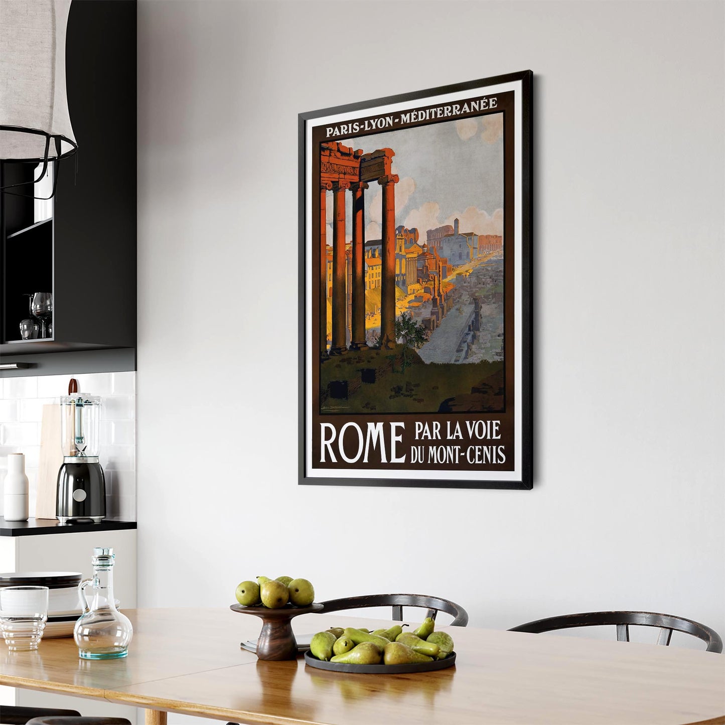 Vintage Rome Italy Tourism Advert Wall Art - The Affordable Art Company