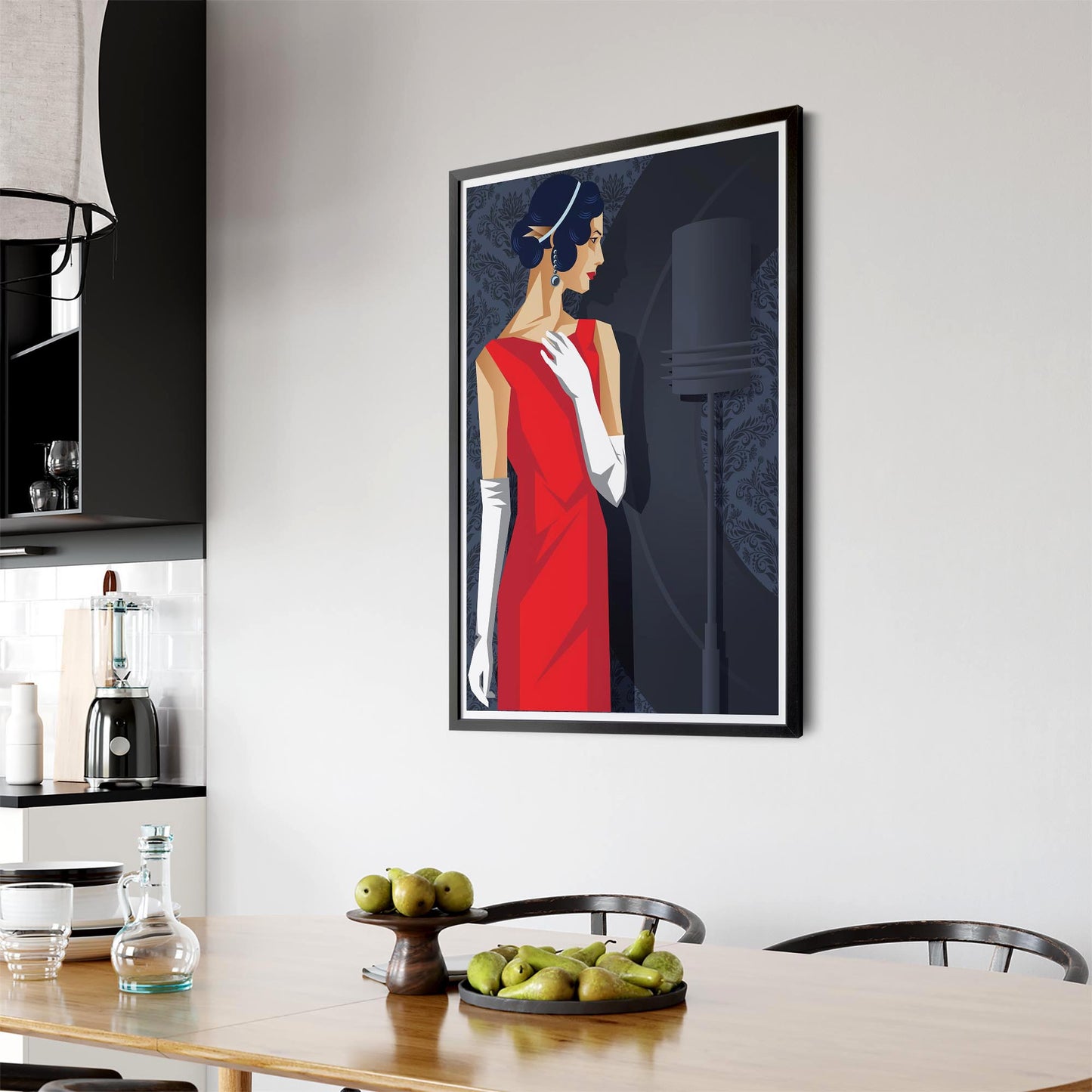 Art Deco New York Fashion Retro Vintage Wall Art #5 - The Affordable Art Company