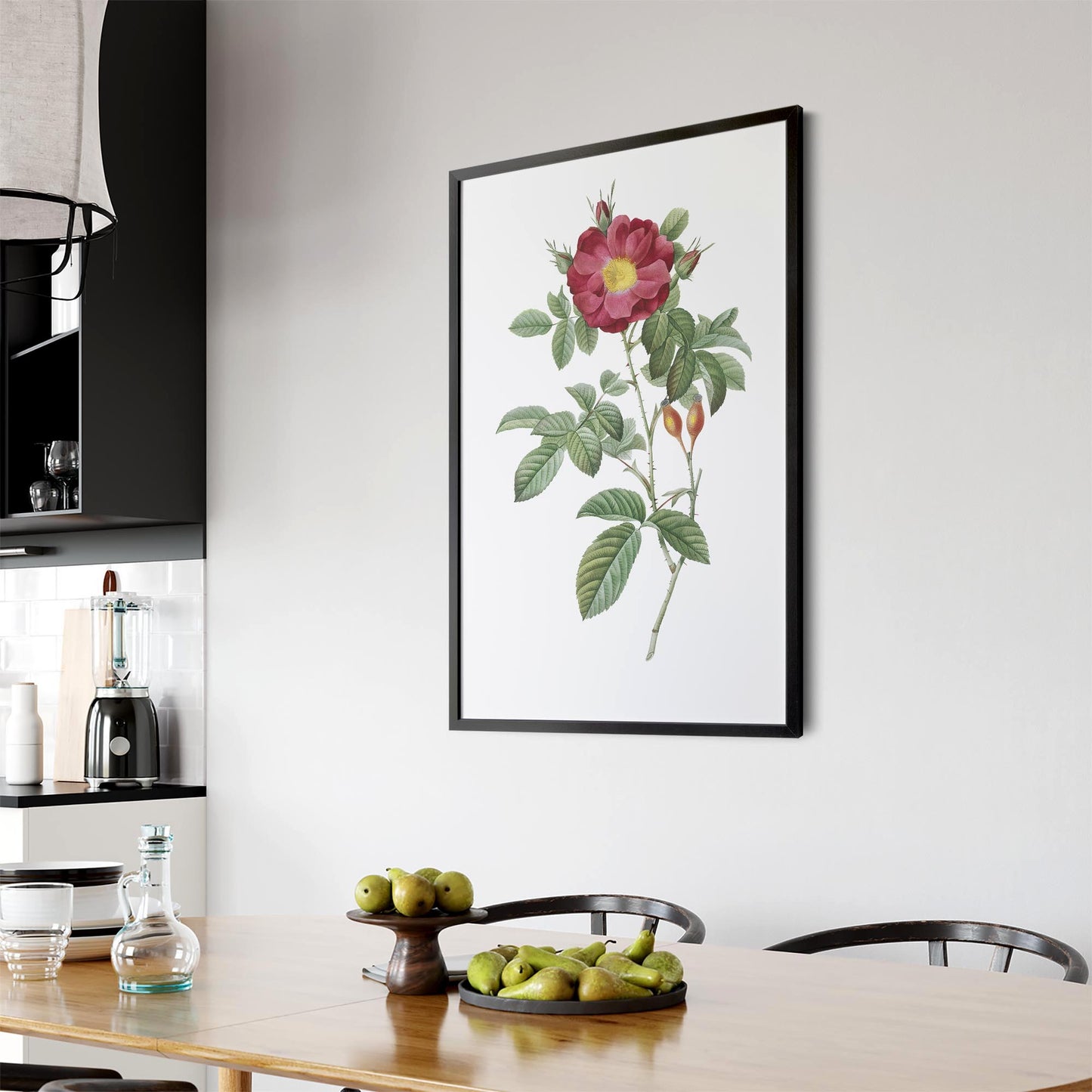 Flower Botanical Painting Kitchen Hallway Wall Art #9 - The Affordable Art Company