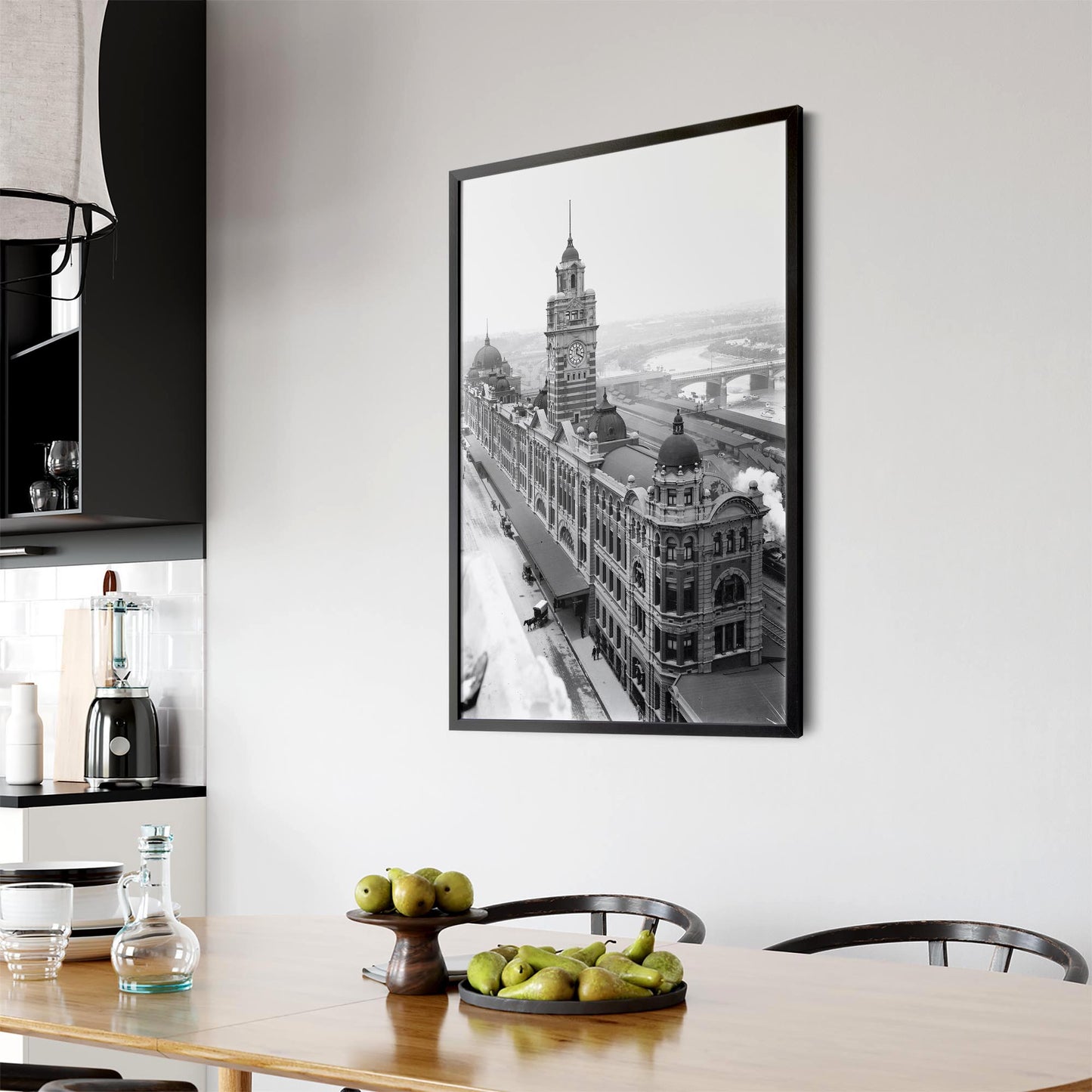 Flinders St Station Melbourne Vintage Photograph Art #1 - The Affordable Art Company