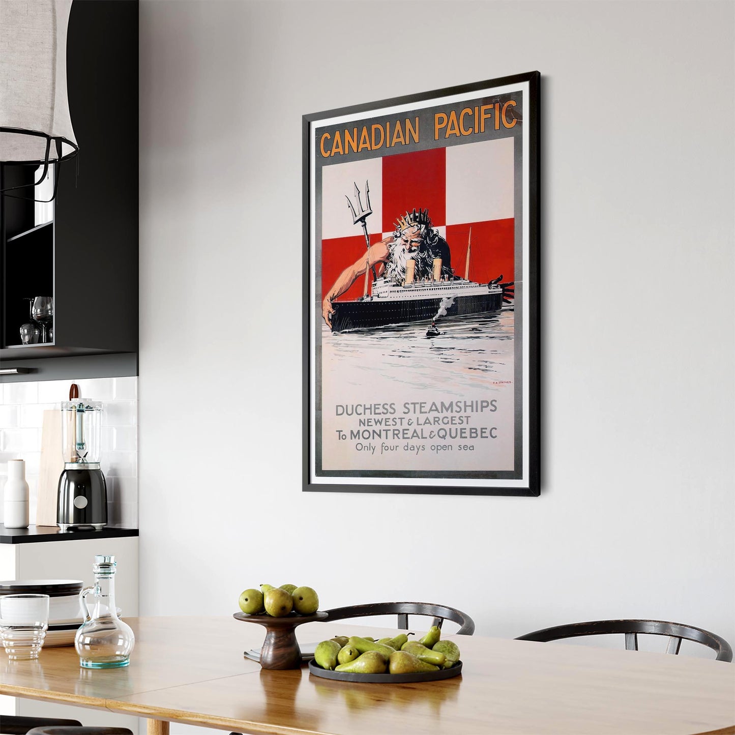 Canadian Pacific Vintage Shipping Advert Wall Art #3 - The Affordable Art Company