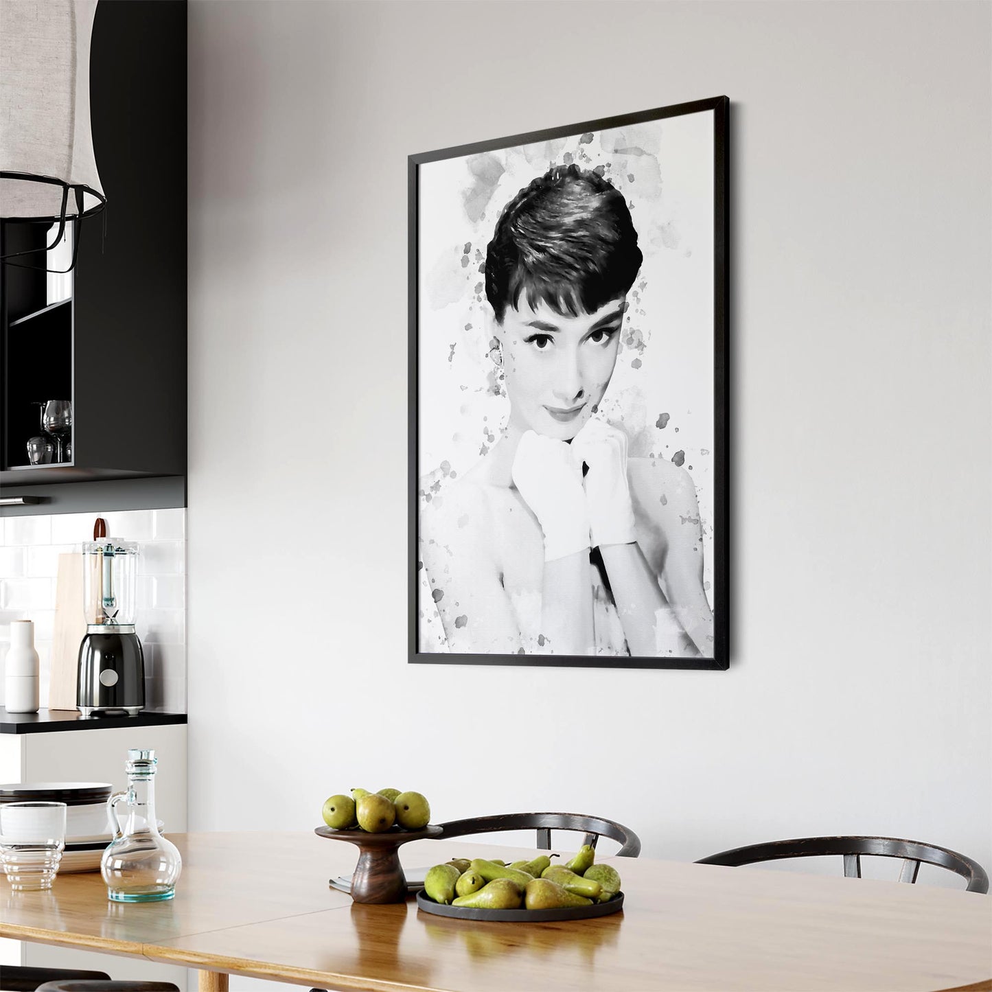 Audrey Hepburn Fashion Minimal Bedroom Wall Art #6 - The Affordable Art Company