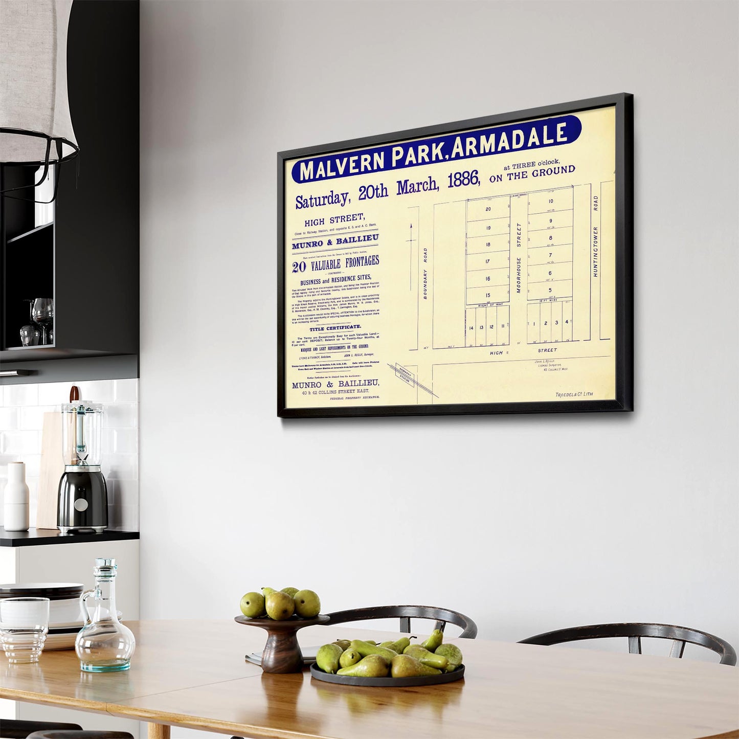 Armadale Melbourne Vintage Real Estate Advert Art #1 - The Affordable Art Company