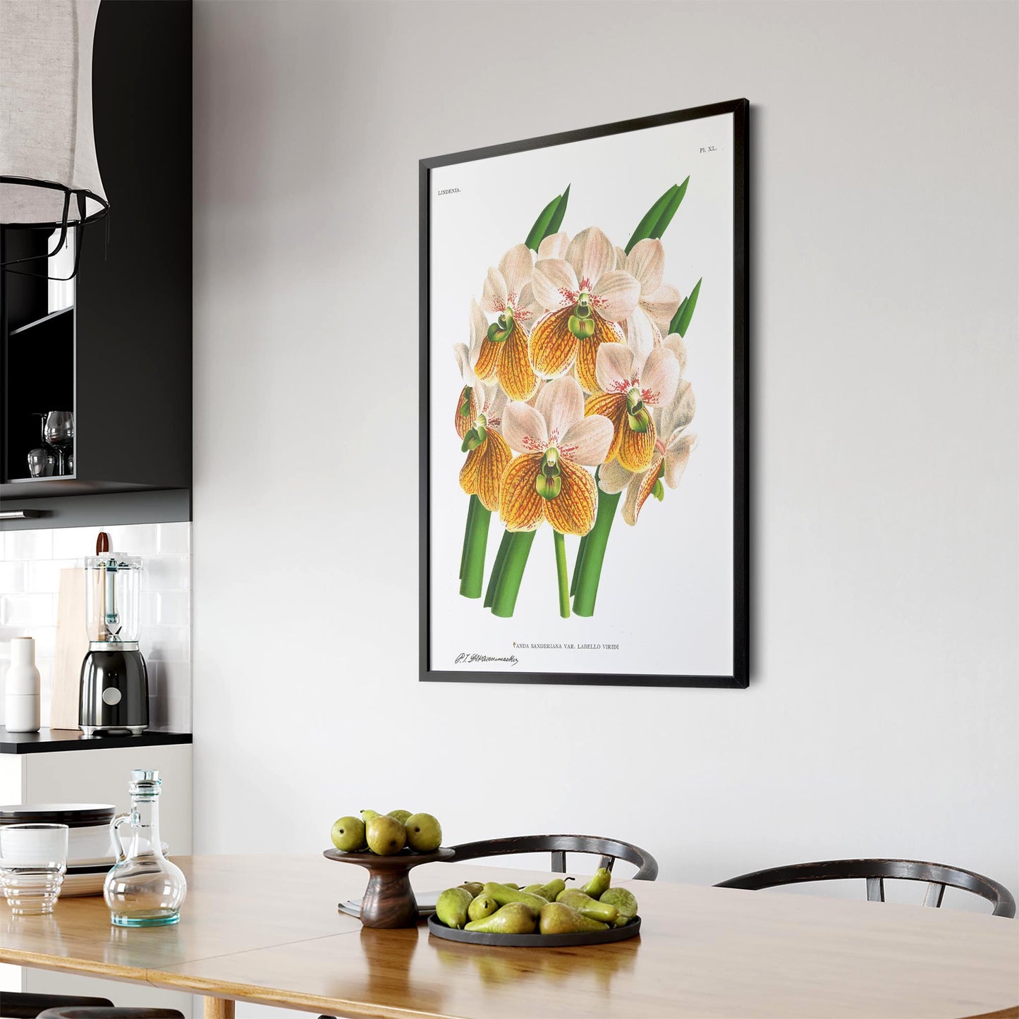Yellow Flower Vintage Botanical Kitchen Wall Art #2 - The Affordable Art Company