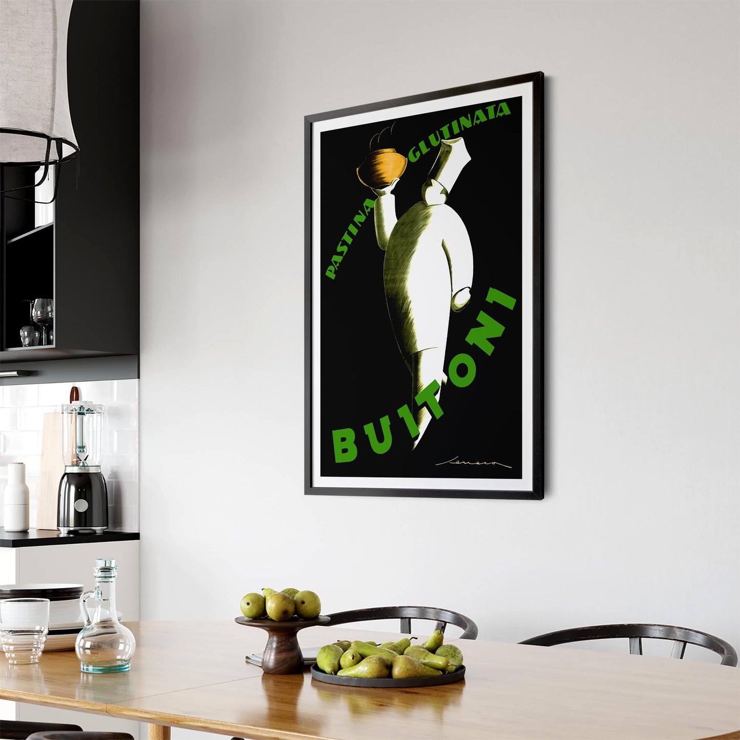 Buitoni Pasta Vintage Food Advert Wall Art - The Affordable Art Company