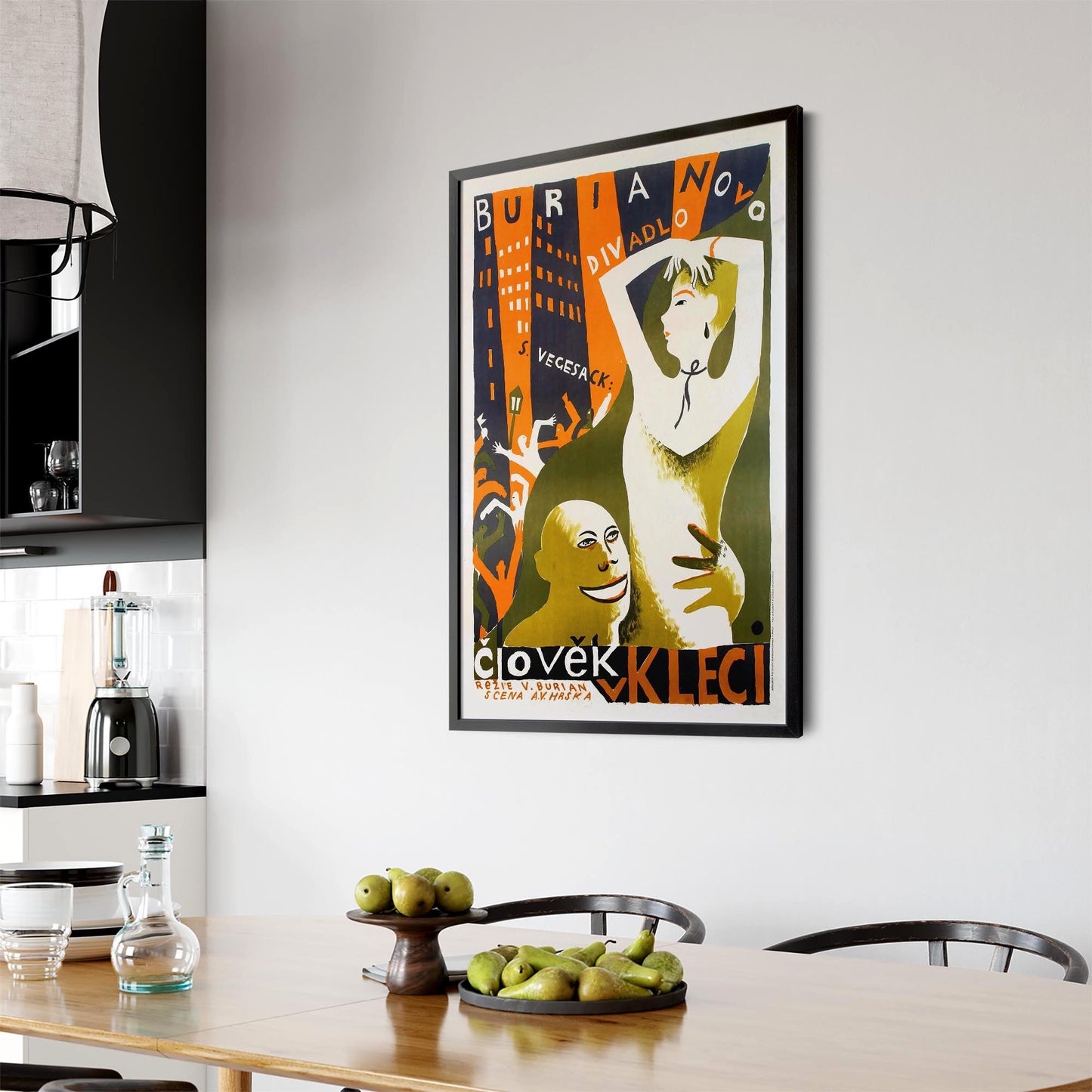 Clovek Theatre Vintage Artwork Decor Wall Art - The Affordable Art Company