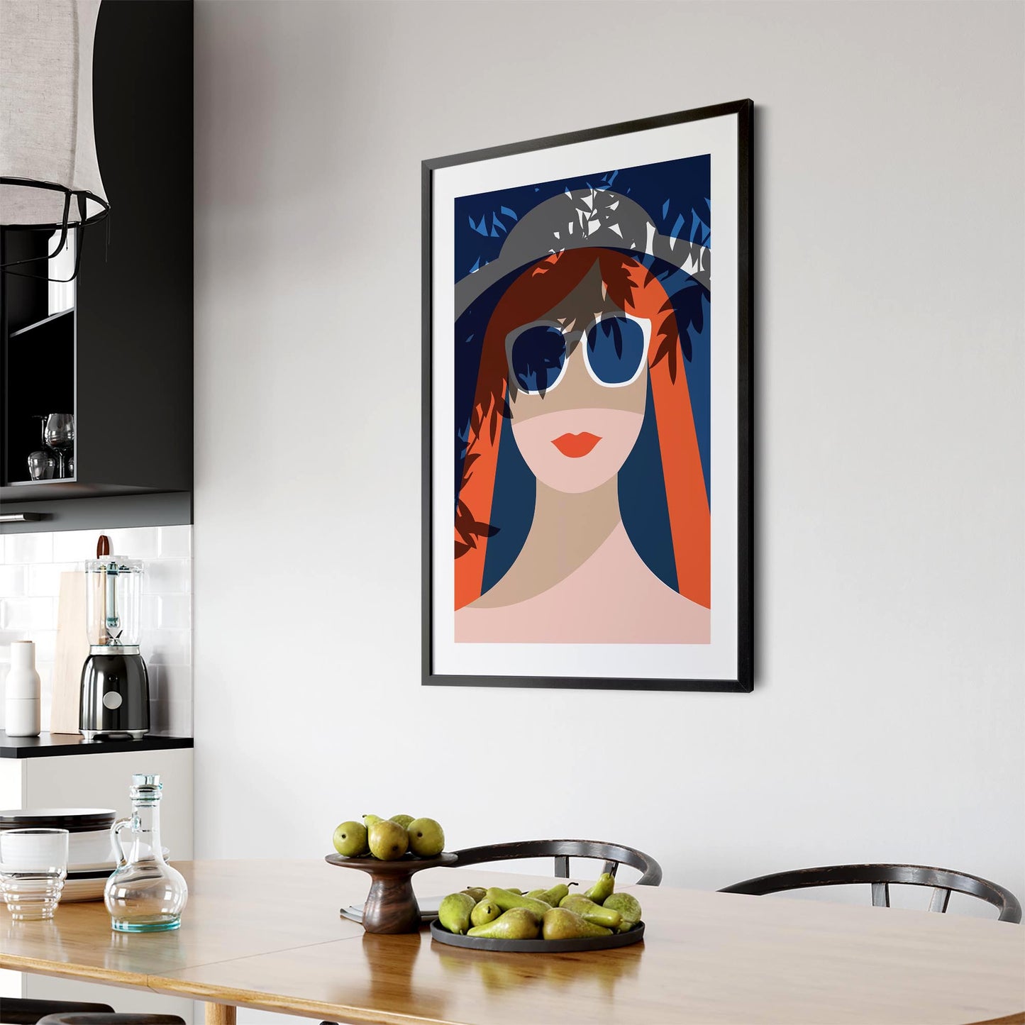 Retro Summer Beach Coastal Fashion Wall Art #1 - The Affordable Art Company