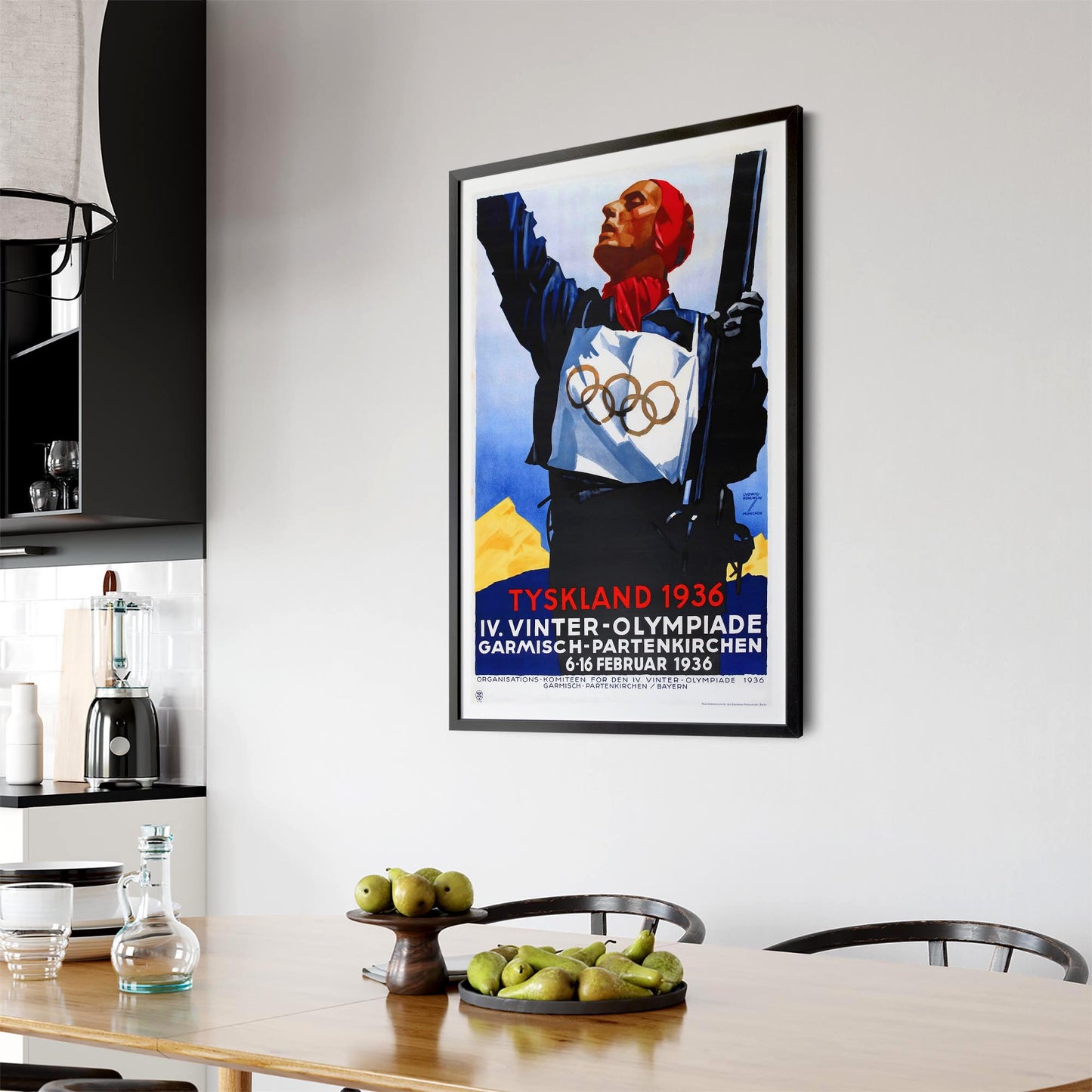 Olympic Games Germany (1936) Vintage Wall Art - The Affordable Art Company