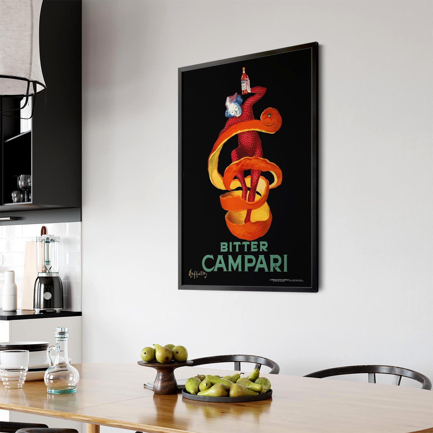 Vintage Campari Orange Peel Cafe Advert Wall Art - The Affordable Art Company