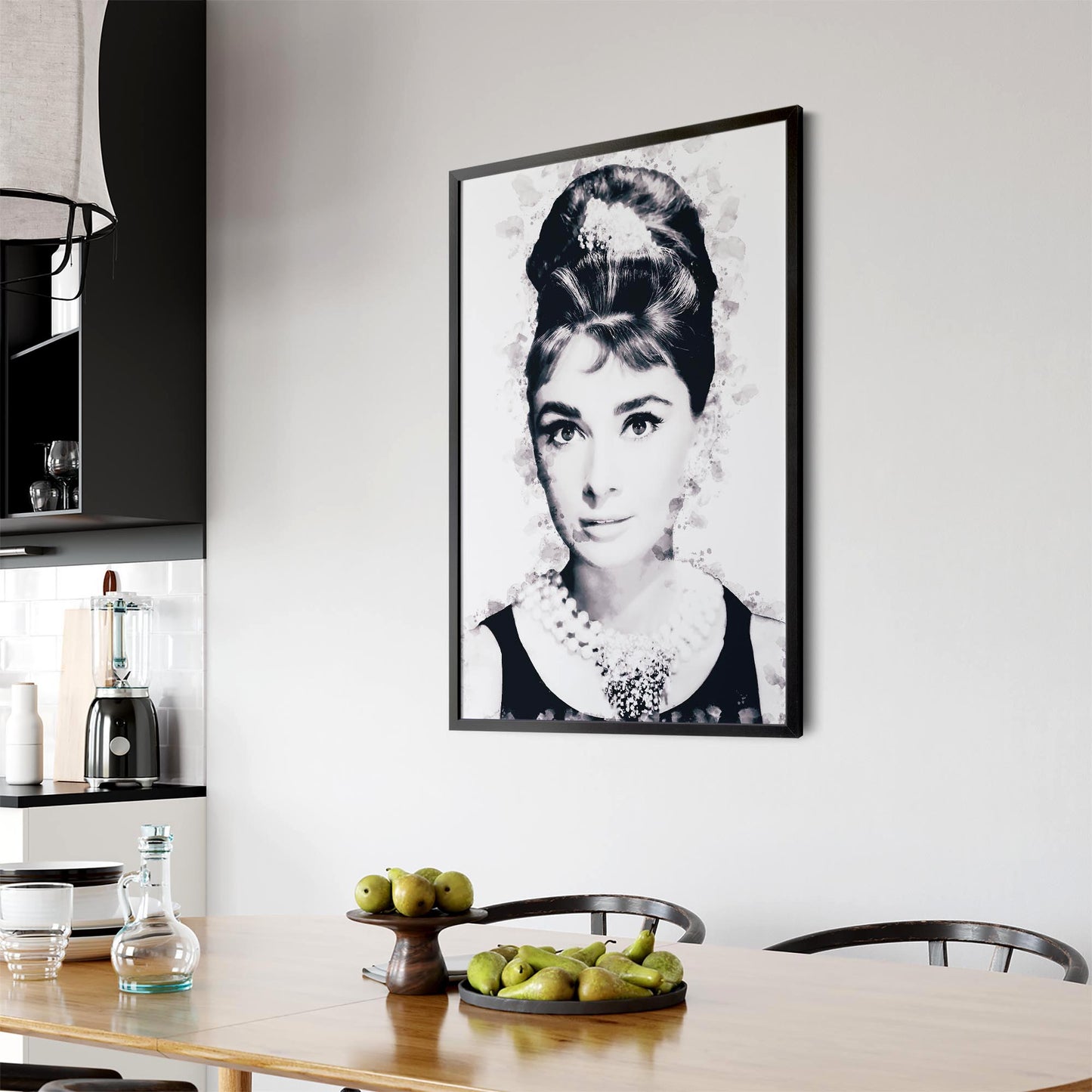 Audrey Hepburn Fashion Minimal Bedroom Wall Art #7 - The Affordable Art Company