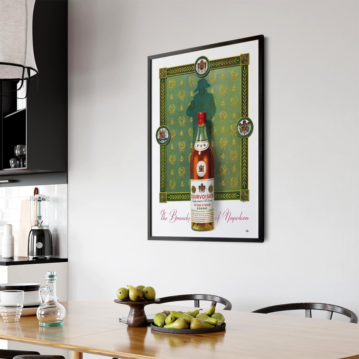 Courvoisier Cognac Vintage Drinks Advert Wall Art - The Affordable Art Company
