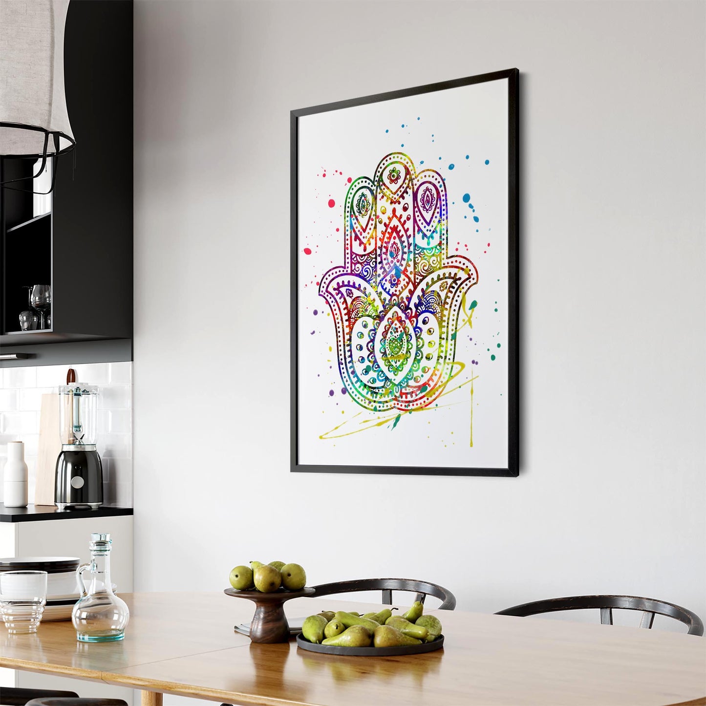 Yoga Studio Mandala Calming Yoga Buddhist Wall Art #1 - The Affordable Art Company