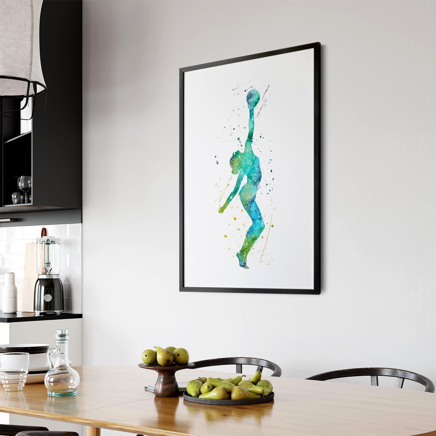 Gymnast Dance Girls Bedroom Gymnastics Wall Art #1 - The Affordable Art Company