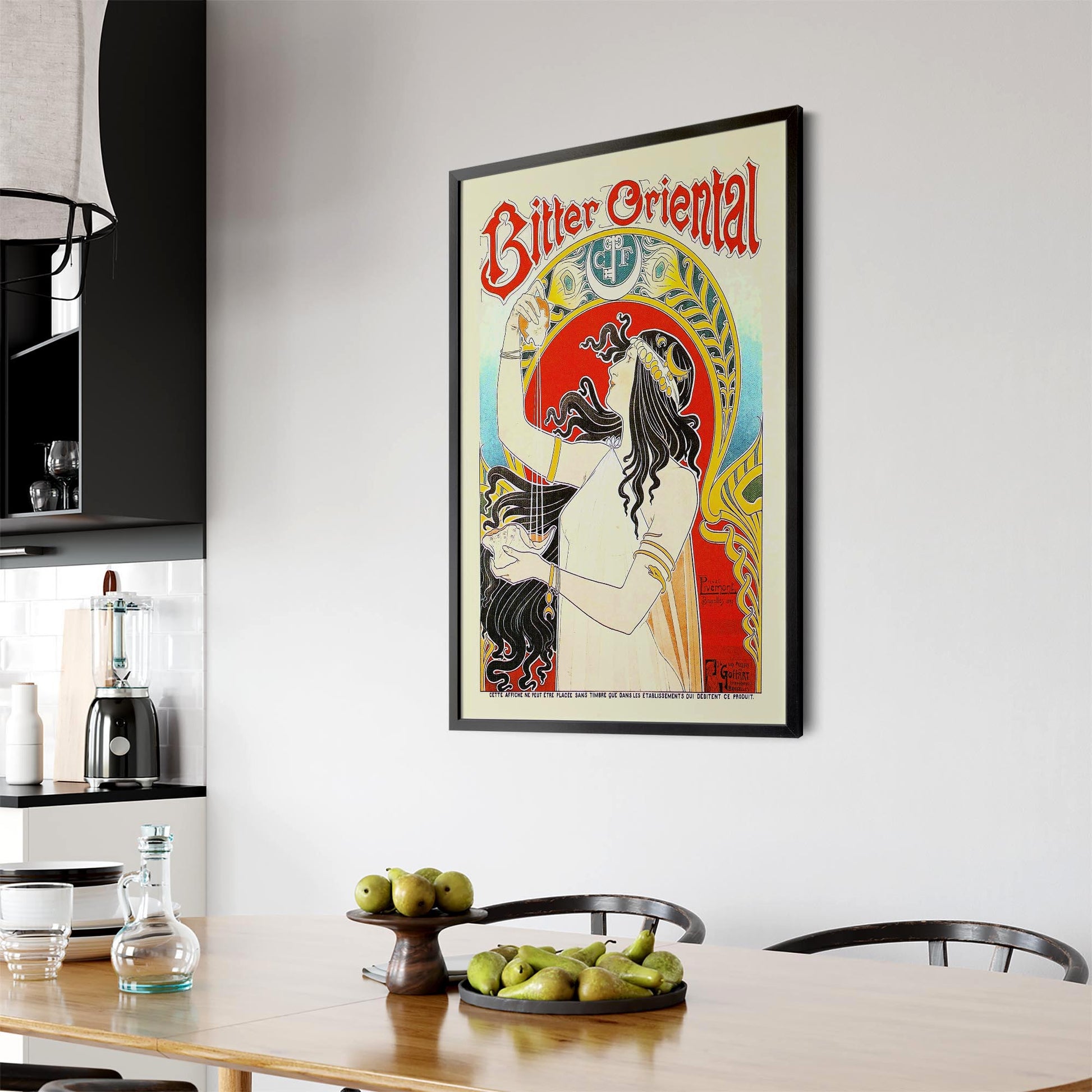 Vintage Bitter Cafe Advert Wall Art - The Affordable Art Company