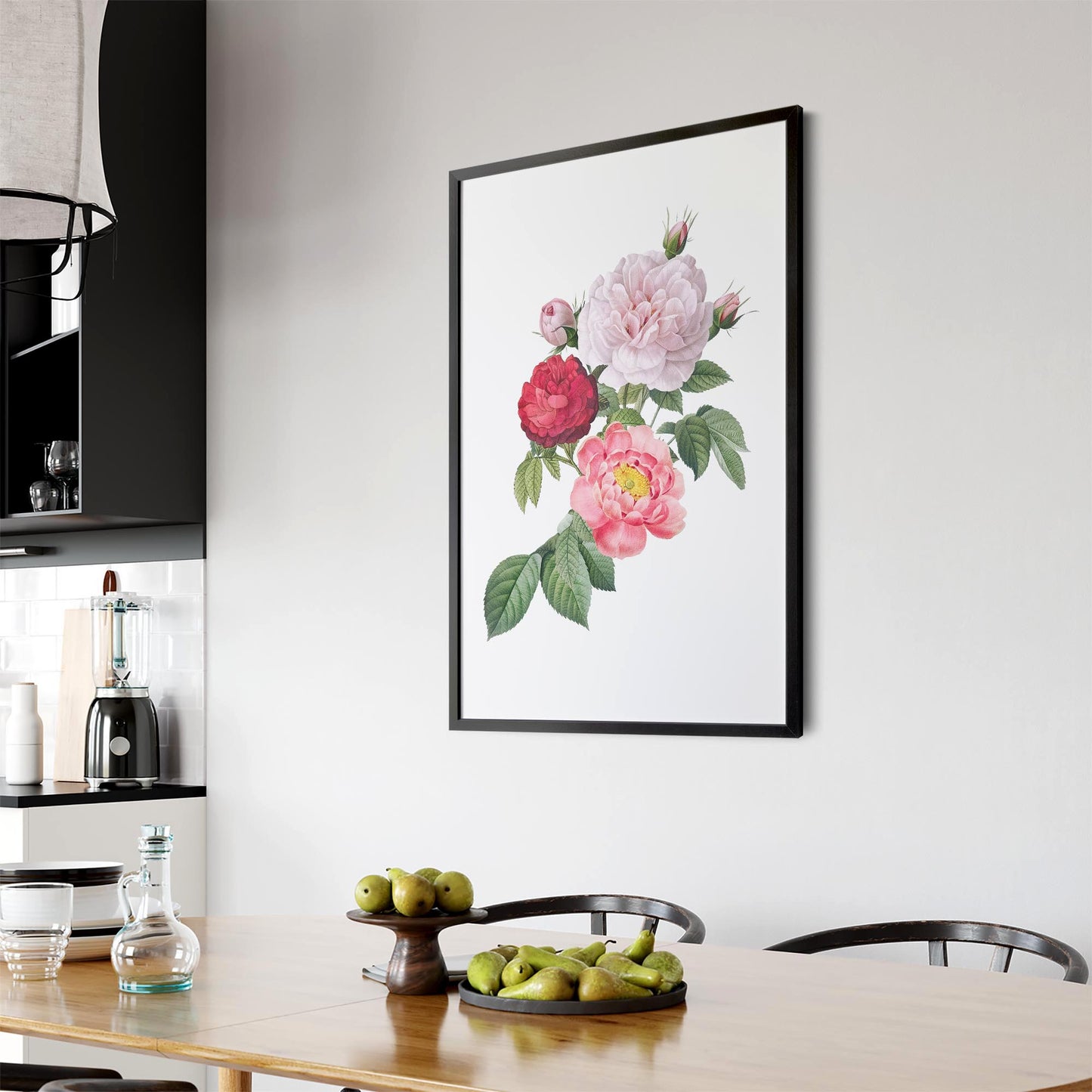 Botanical Flower Painting Floral Kitchen Wall Art #1 - The Affordable Art Company