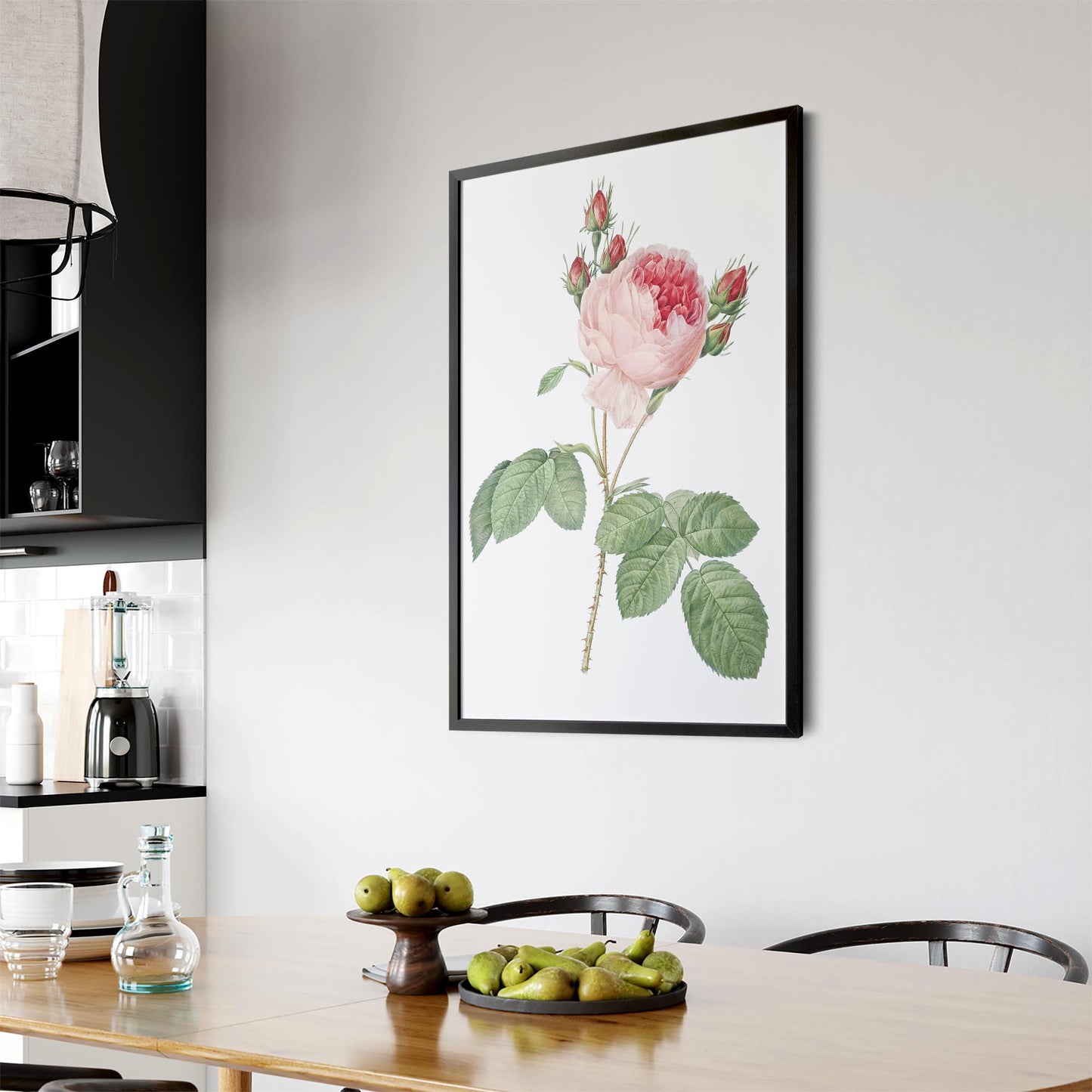 Flower Botanical Painting Kitchen Hallway Wall Art #36 - The Affordable Art Company