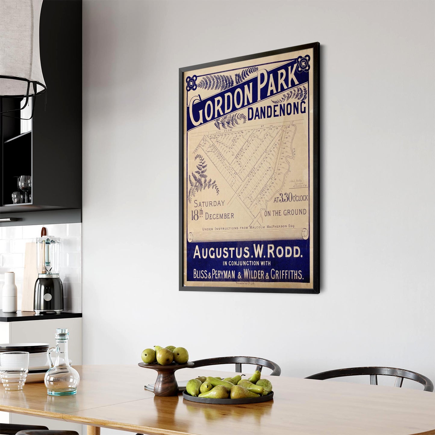 Dandenong Melbourne Vintage Real Estate Advert Art #1 - The Affordable Art Company