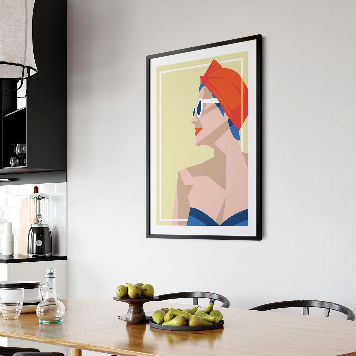 Retro Summer Beach Coastal Fashion Wall Art #2 - The Affordable Art Company