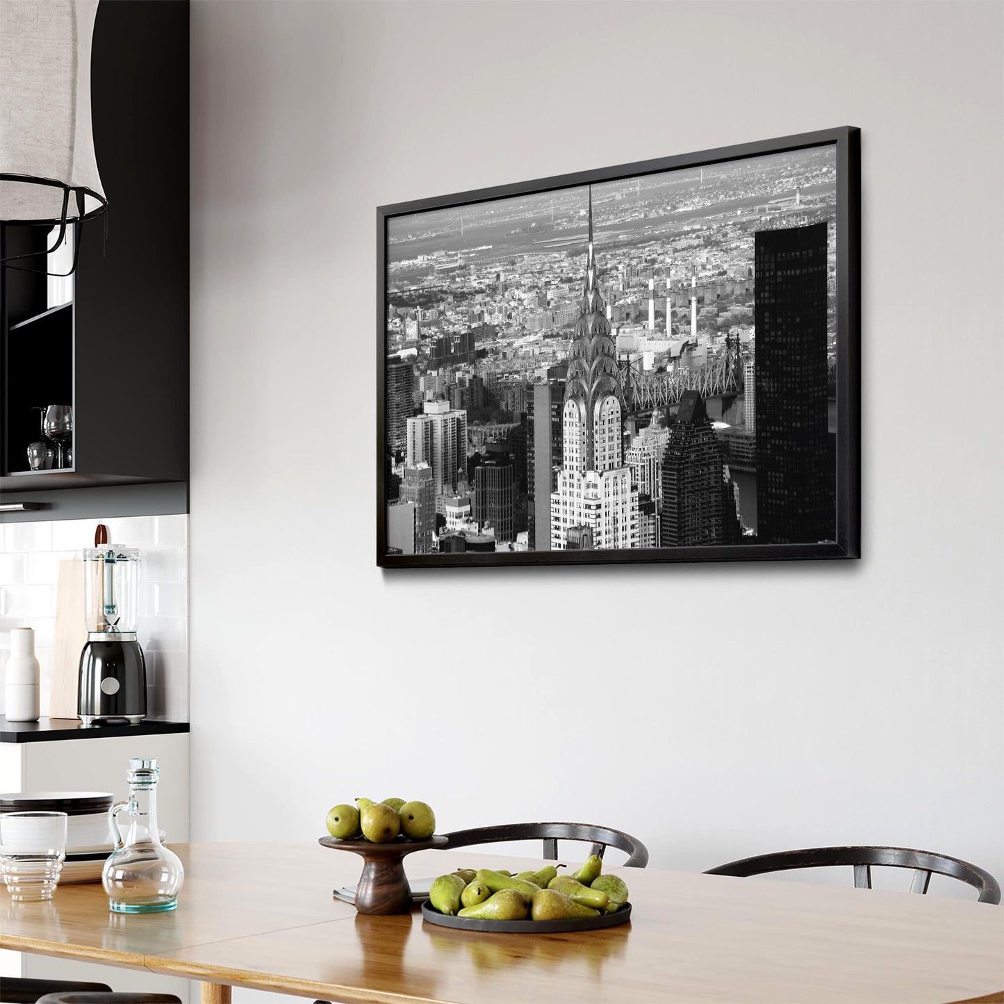 New York City Chrysler Building Black & White Art - The Affordable Art Company