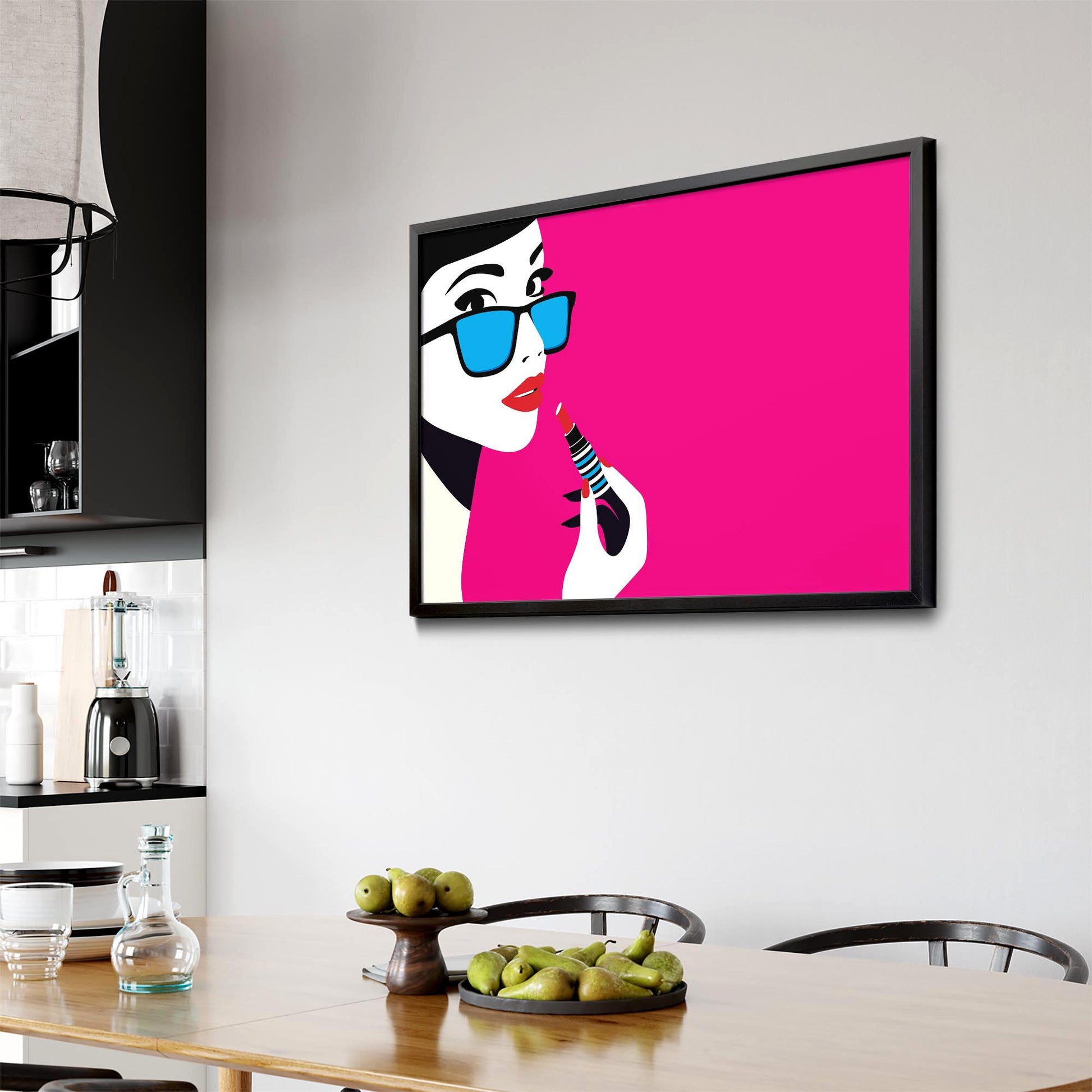 Retro Lipstick Fashion Girls Bedroom Wall Art #2 - The Affordable Art Company