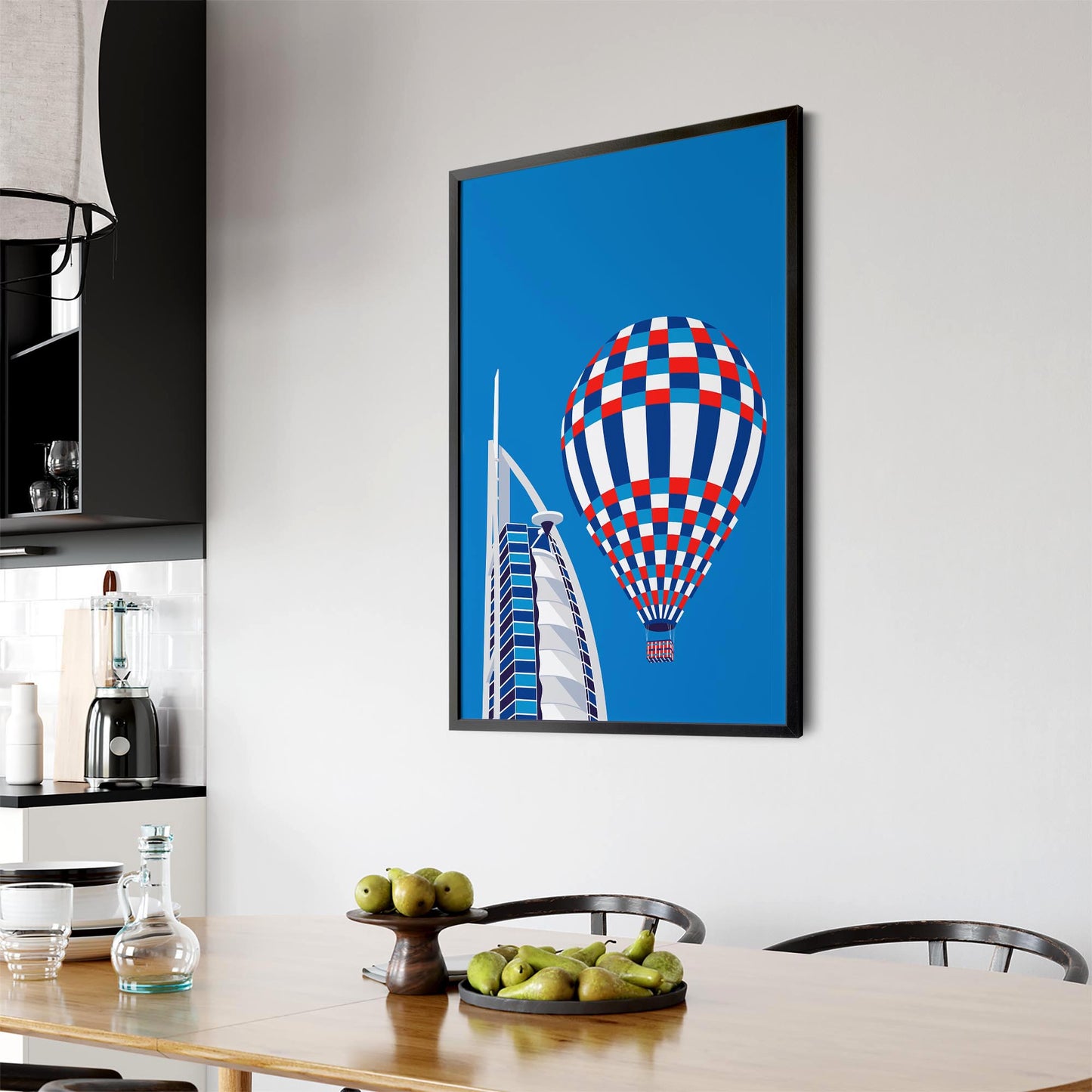Retro Dubai UAE World Travel Vintage Wall Art #2 - The Affordable Art Company