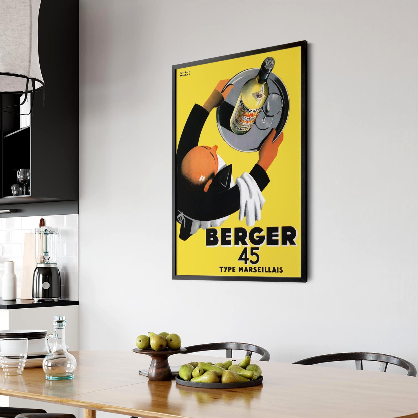 Berger 45 Vintage Advert Wall Art - The Affordable Art Company