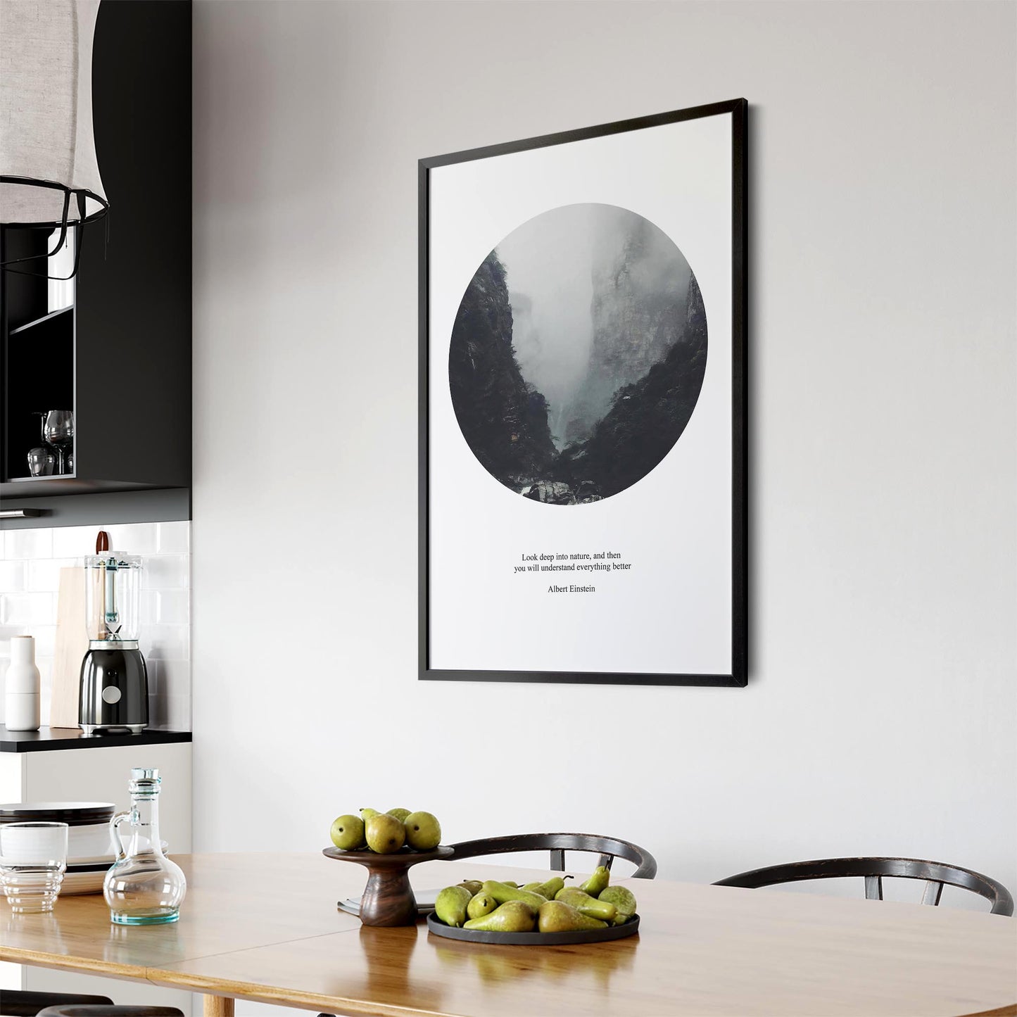"Look Deep Into Nature" Science Einstein Wall Art - The Affordable Art Company