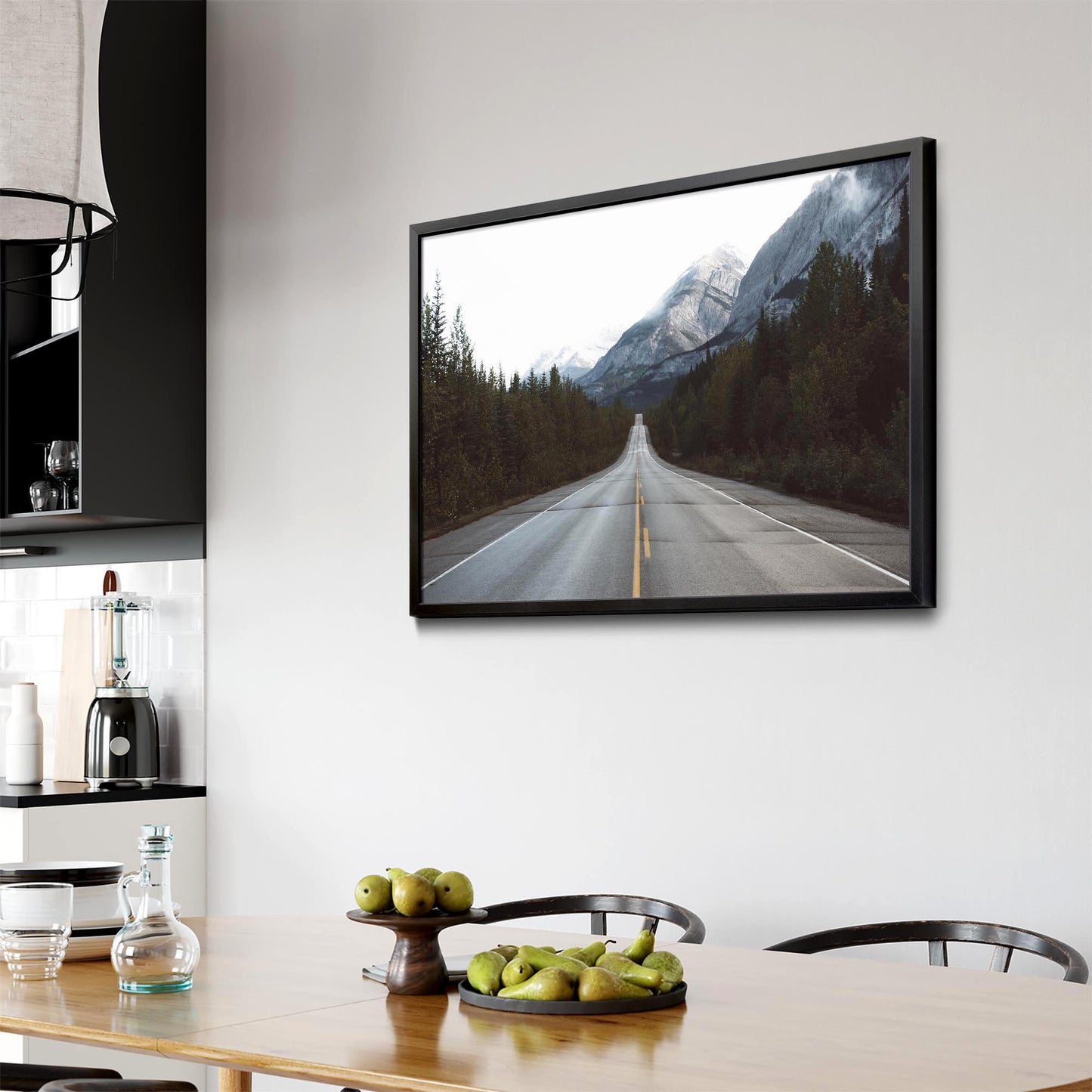 Mountainous Road Landscape Photograph Wall Art - The Affordable Art Company