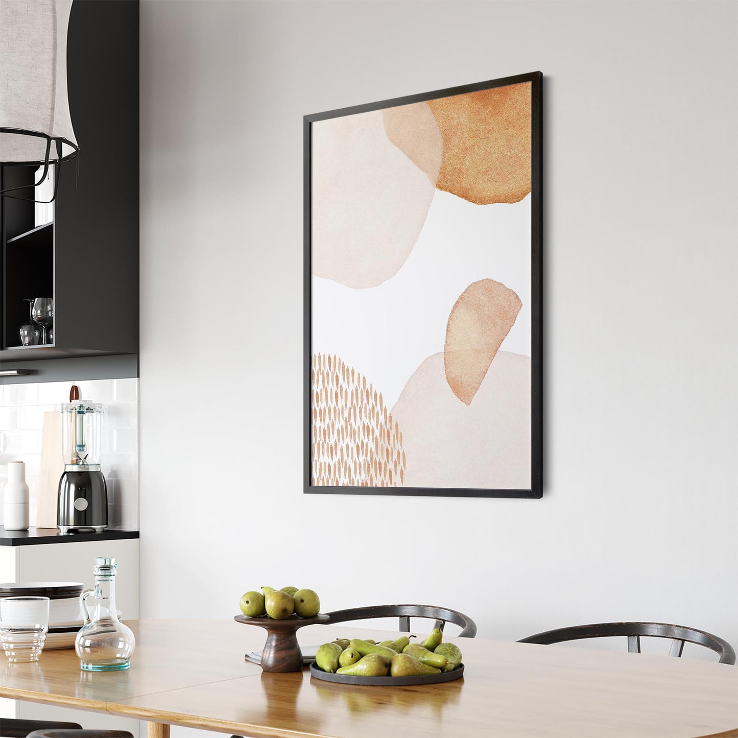 Abstract Modern Watercolour Shapes Painting Wall Art #14 - The Affordable Art Company