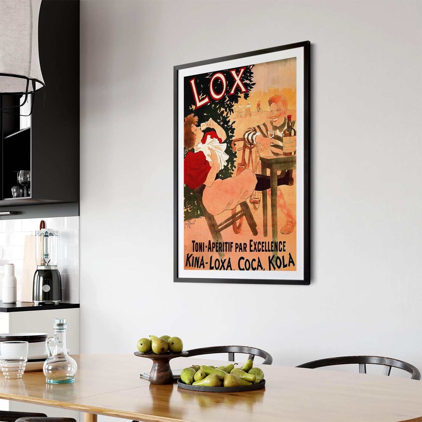 Lox Coca Vintage Advert Cafe Restaurant Wall Art - The Affordable Art Company