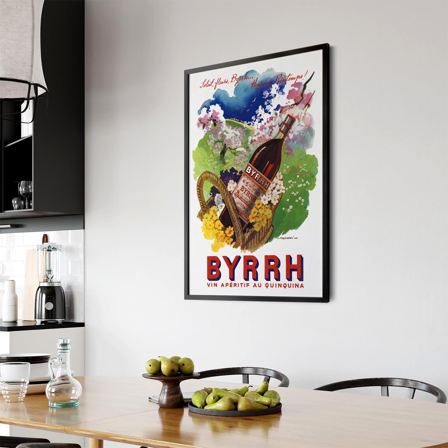 Spring Byrrh Vintage Drinks Advert Wall Art - The Affordable Art Company