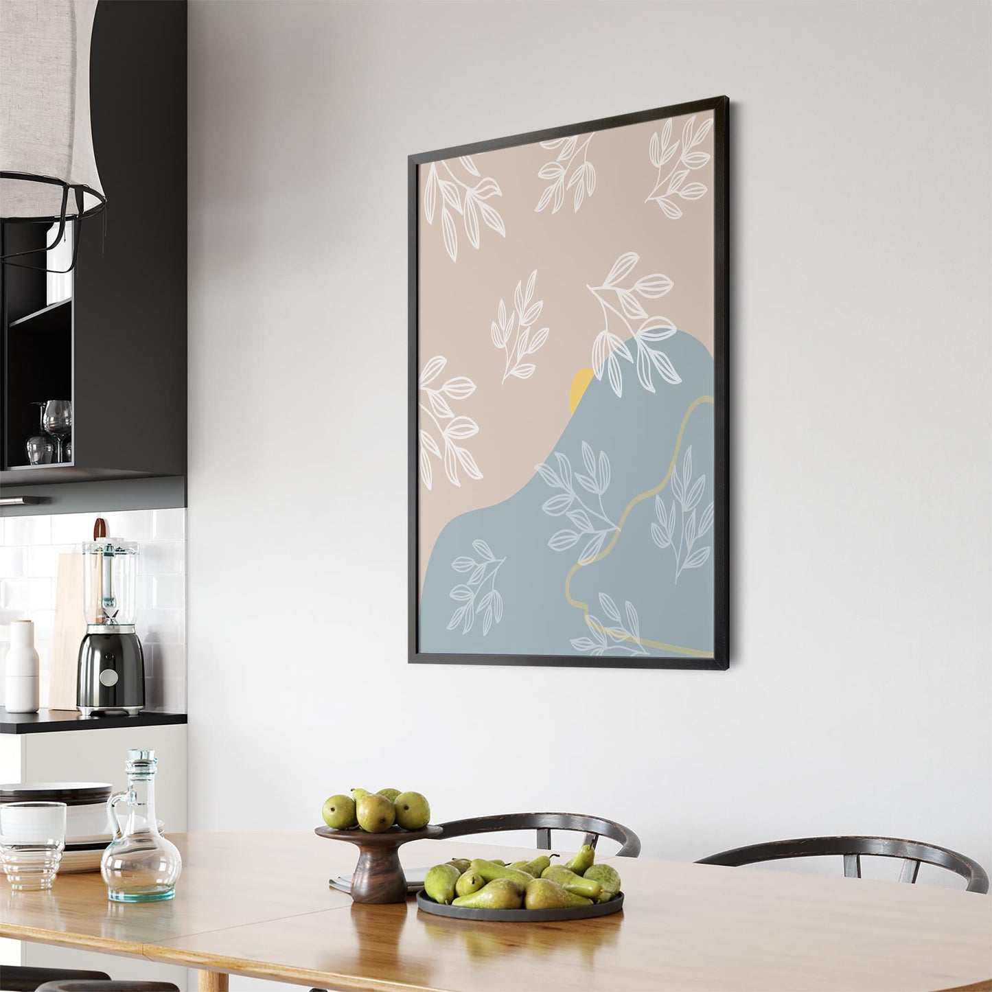 Calm Abstract Minimal Pastel Modern Wall Art #2 - The Affordable Art Company