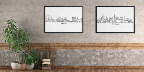 The Cityscape Drawing Art Collection