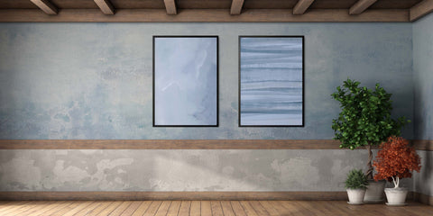 The Light Blue Abstract Collection