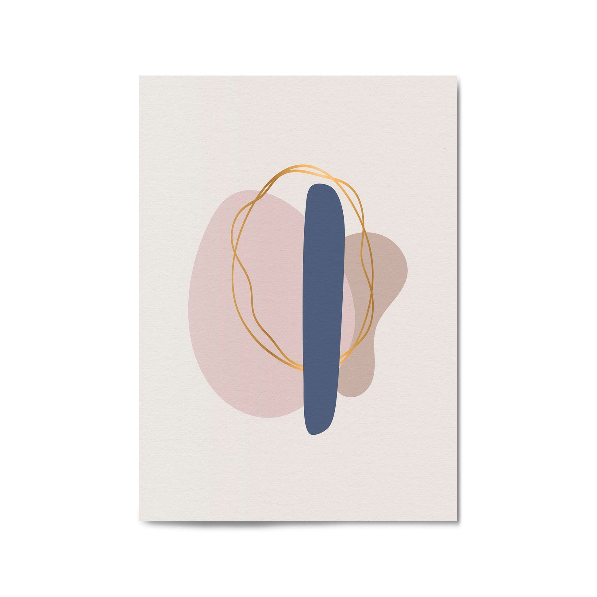 Pale Abstract Shapes Wall Art #10 - The Affordable Art Company