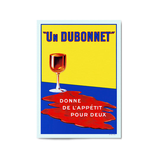 Dubonnet Aperitif Vintage Alcohol Advert Wall Art - The Affordable Art Company