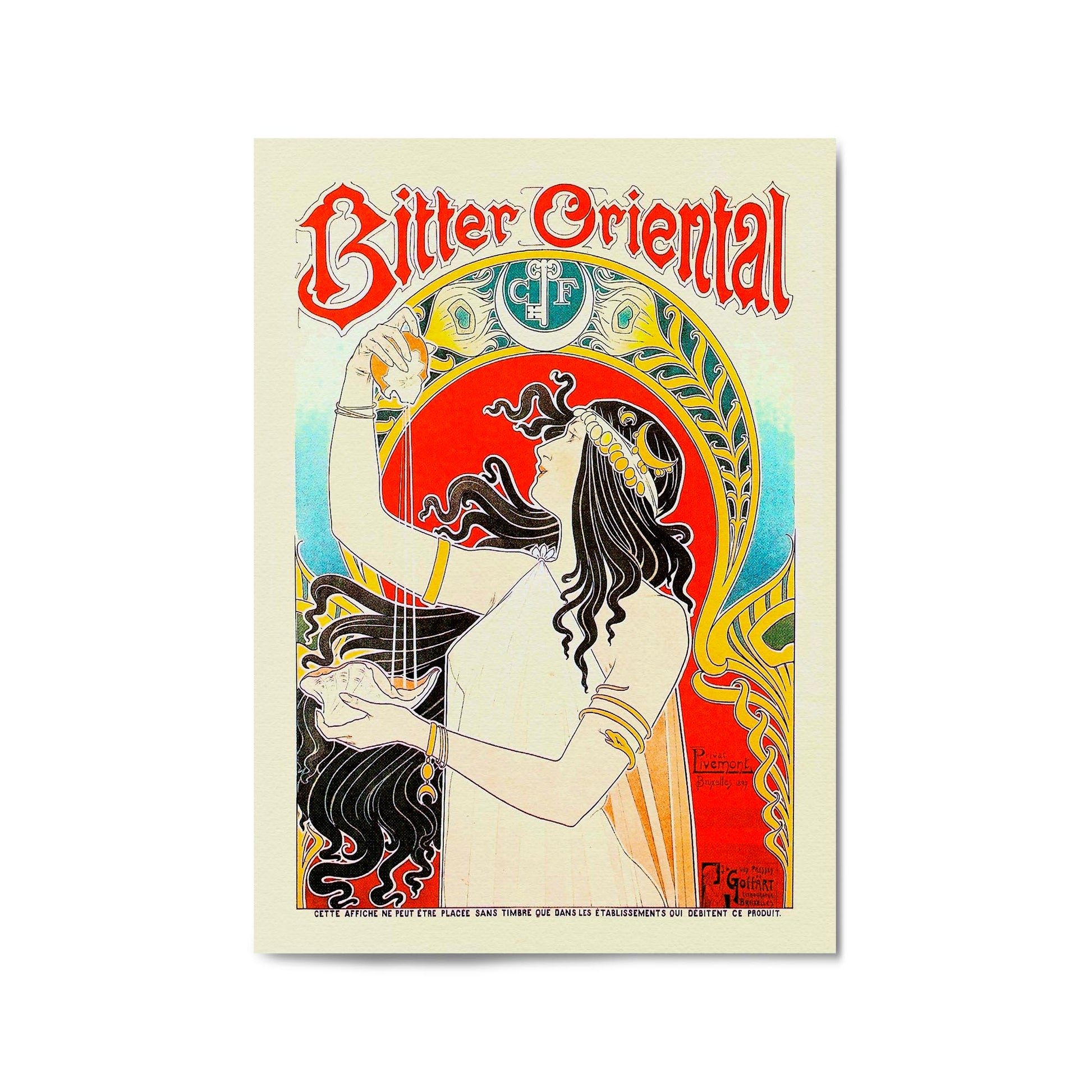 Vintage Bitter Cafe Advert Wall Art - The Affordable Art Company