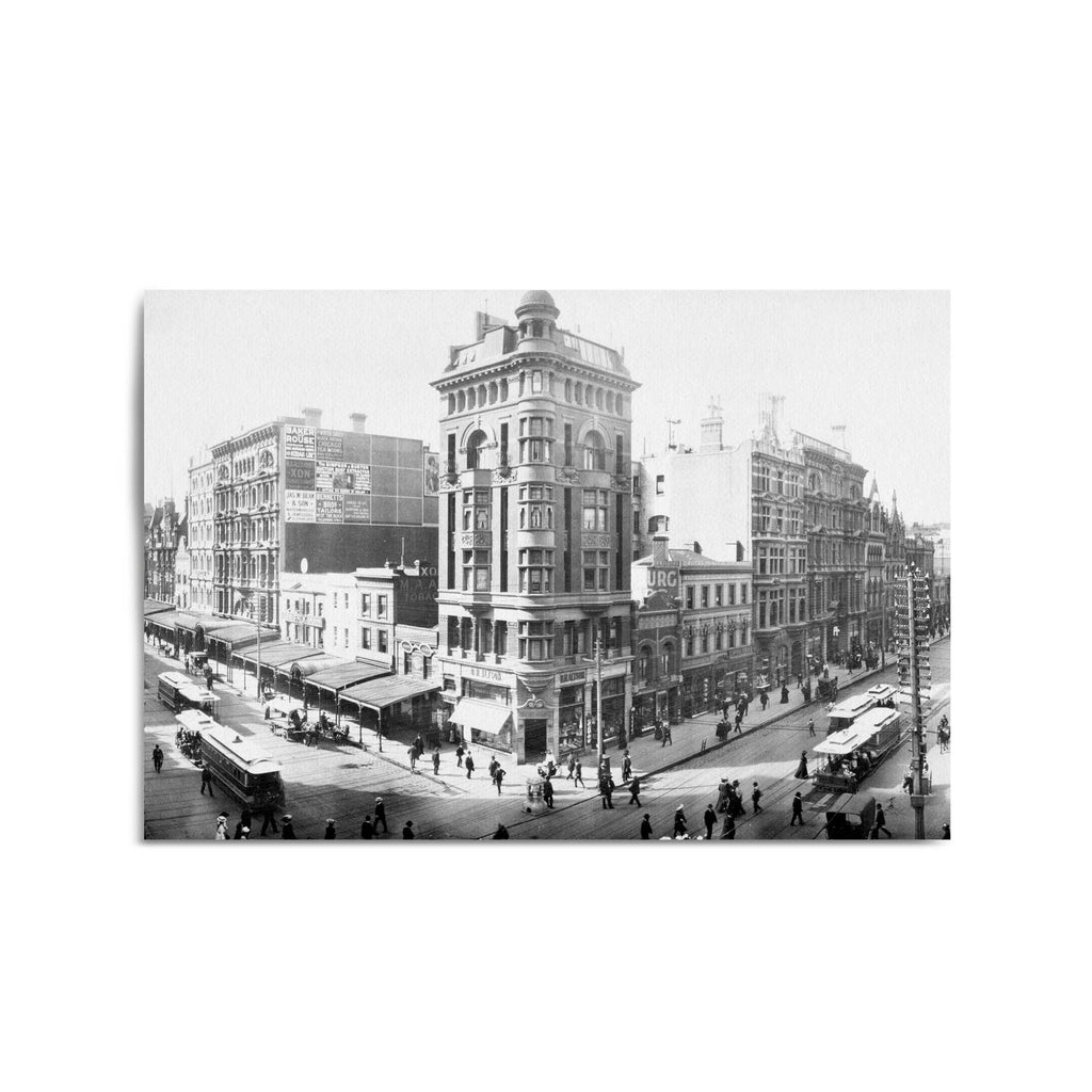 Melbourne Streets Vintage Photograph Wall Art - The Affordable Art Company